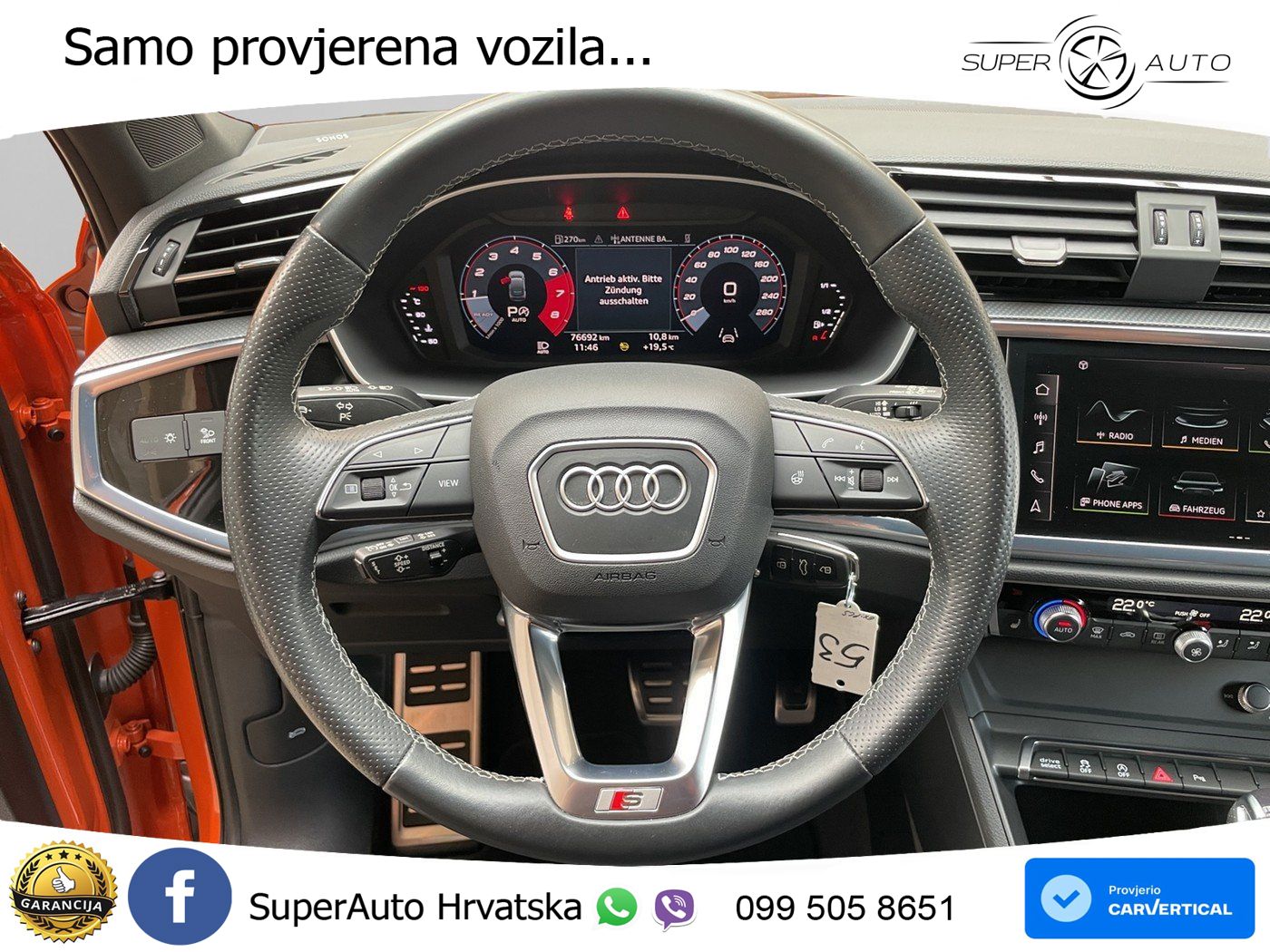 Audi Q3 II Sportback 40 TFSI (190 KS) quattro S tronic S line MATRIX+GR SJED+KAM
