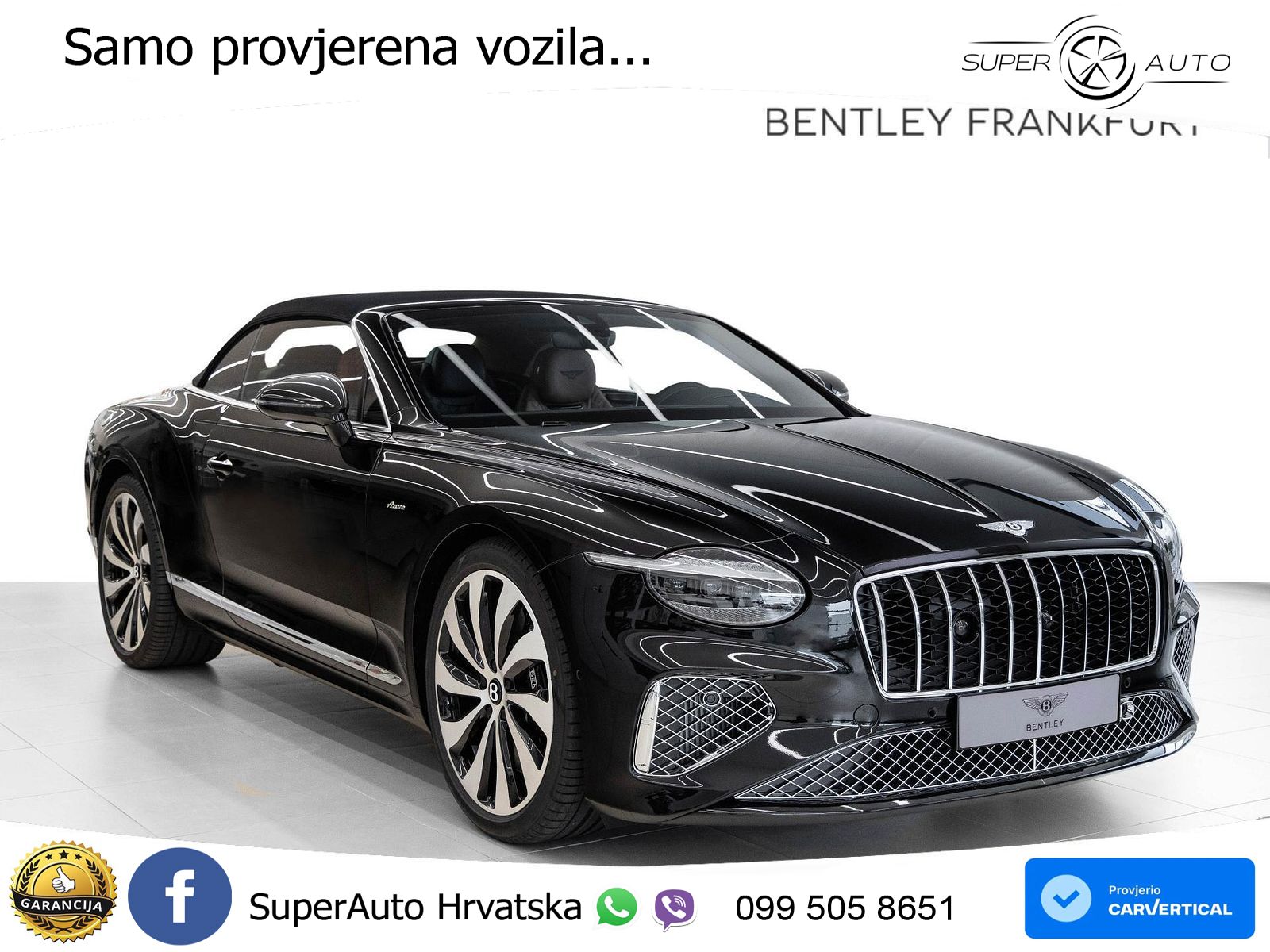 Bentley Continental GTC IV 4.0 V8 TFSi (680 KS) AWD DCT ZRAČNI+ACC+GR SJED+360