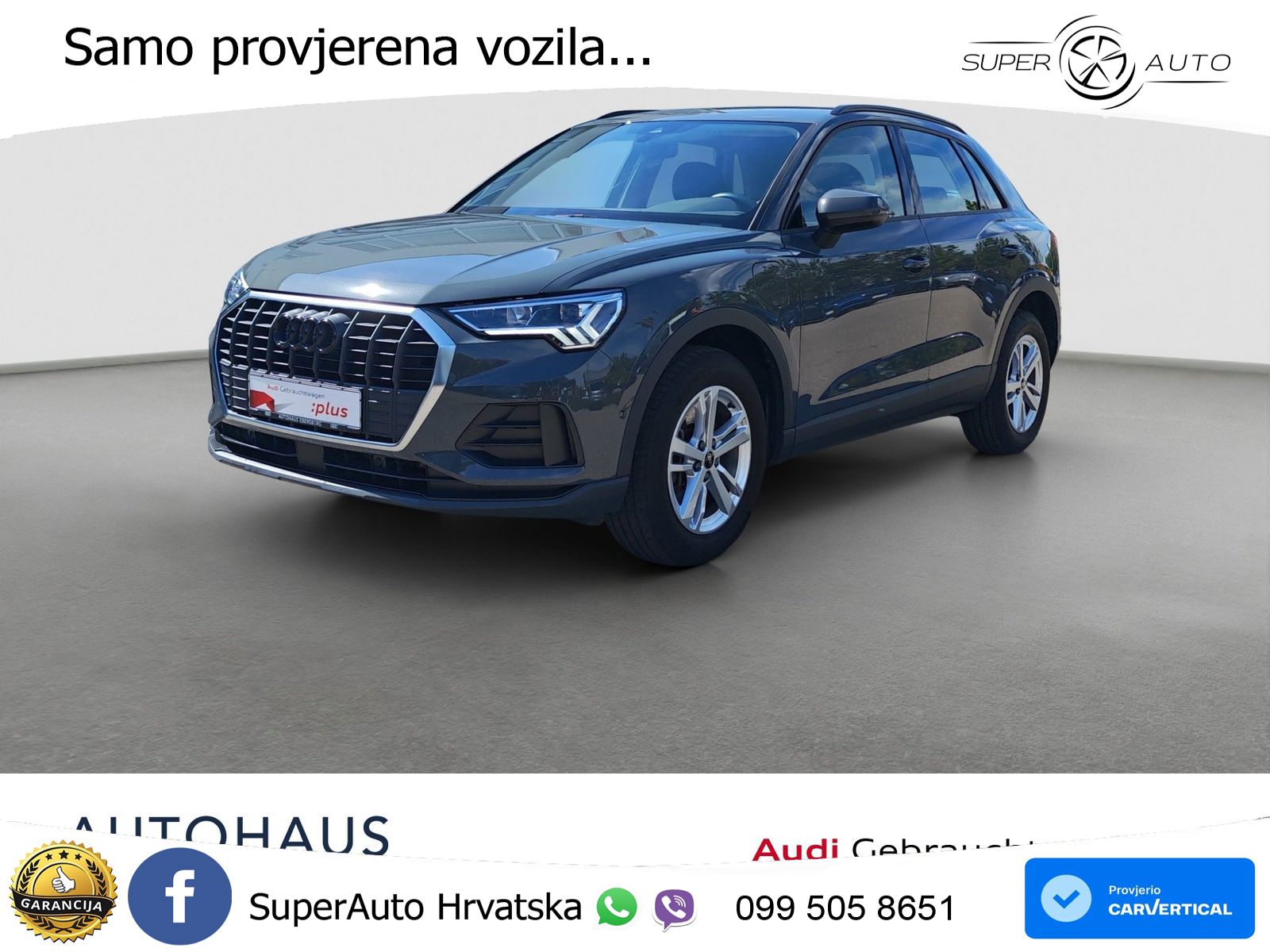 Audi Q3 45 TFSIe (245 KS) S tronic LED+GR SJED+ACC
