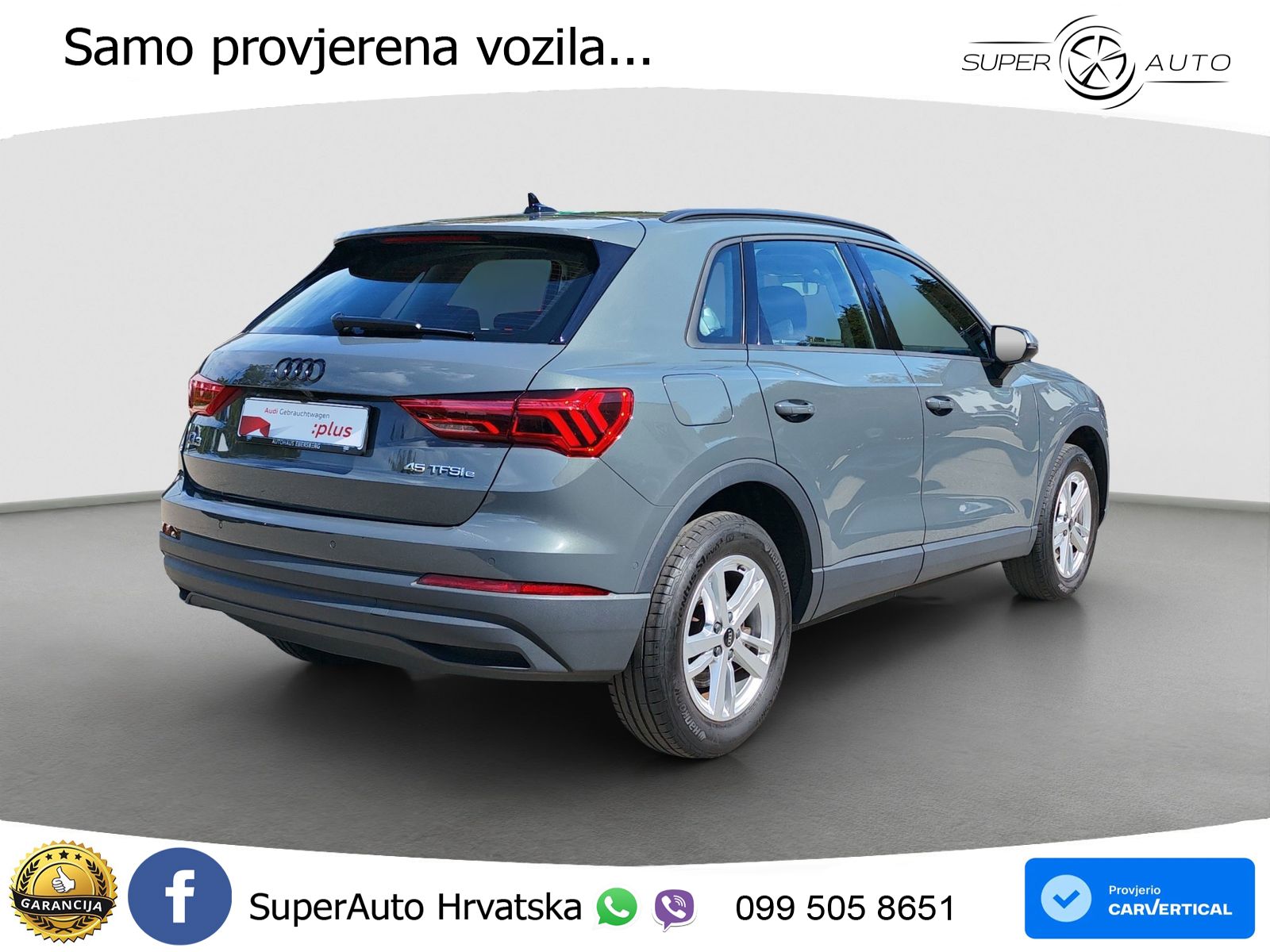 Audi Q3 45 TFSIe (245 KS) S tronic LED+GR SJED+ACC