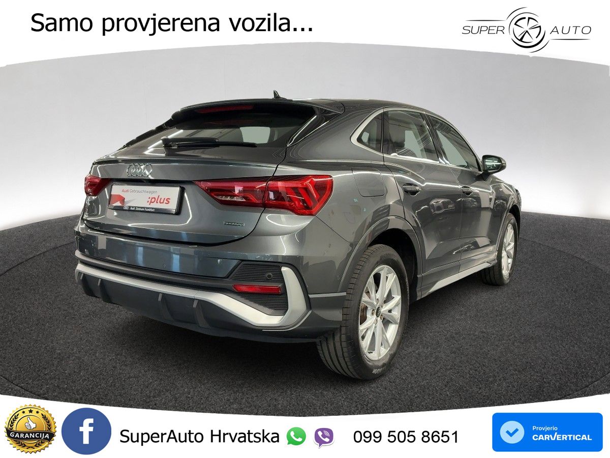 Audi Q3 Sportback 40 TFSI (190 KS) quattro S tronic S line LED+GR SJED+ACC