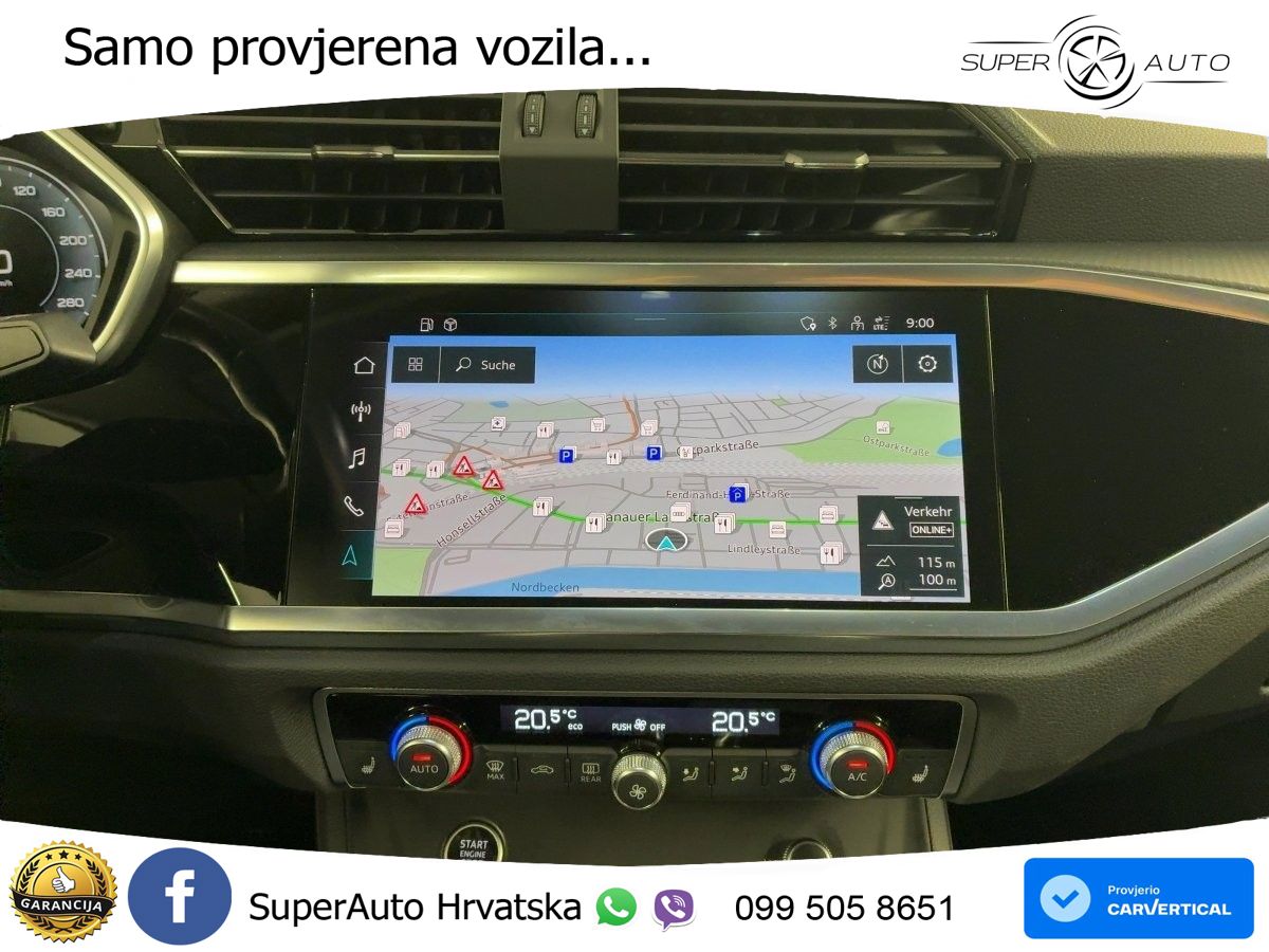 Audi Q3 Sportback 40 TFSI (190 KS) quattro S tronic S line LED+GR SJED+ACC