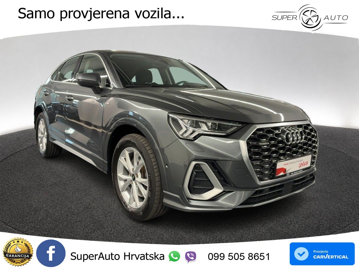 Audi Q3 Sportback 40 TFSI (190 KS) quattro S tronic S line LED+GR SJED+ACC