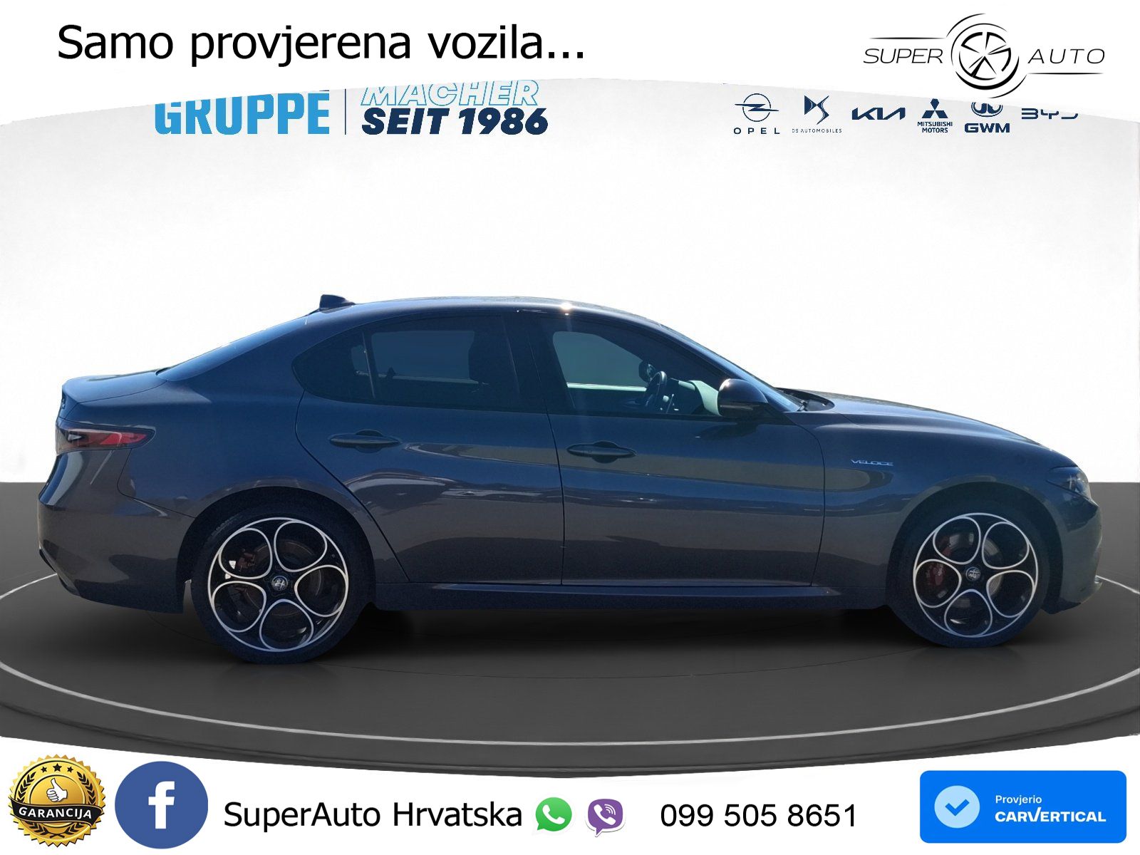 Alfa Romeo Giulia 2.0 Turbo (280 KS) AWD Automatic LED+GR SJED+ACC