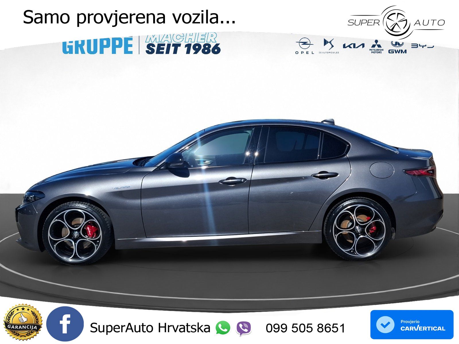 Alfa Romeo Giulia 2.0 Turbo (280 KS) AWD Automatic LED+GR SJED+ACC