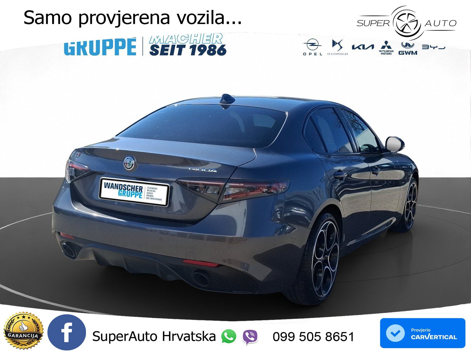 Alfa Romeo Giulia 2.0 Turbo (280 KS) AWD Automatic LED+GR SJED+ACC