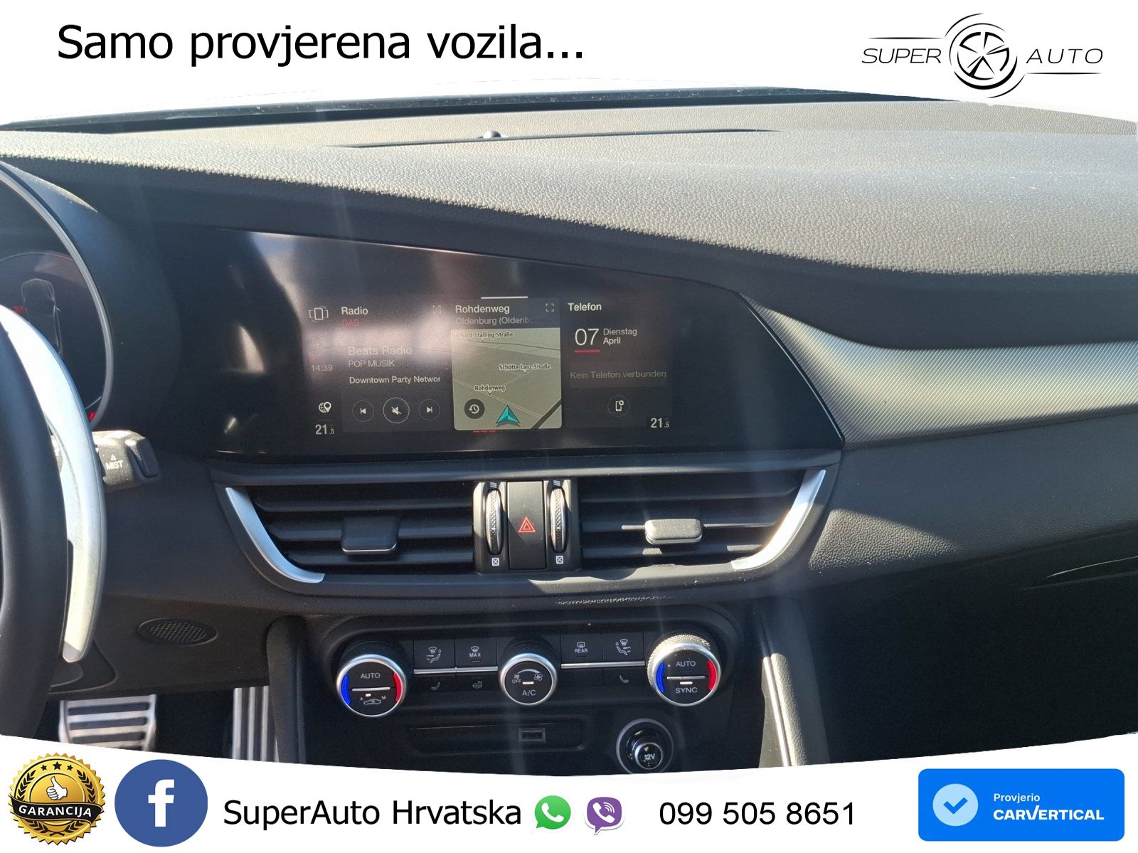 Alfa Romeo Giulia 2.0 Turbo (280 KS) AWD Automatic LED+GR SJED+ACC