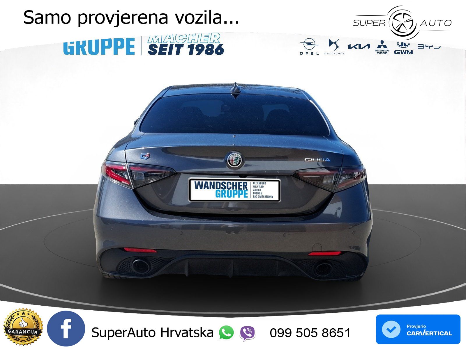 Alfa Romeo Giulia 2.0 Turbo (280 KS) AWD Automatic LED+GR SJED+ACC