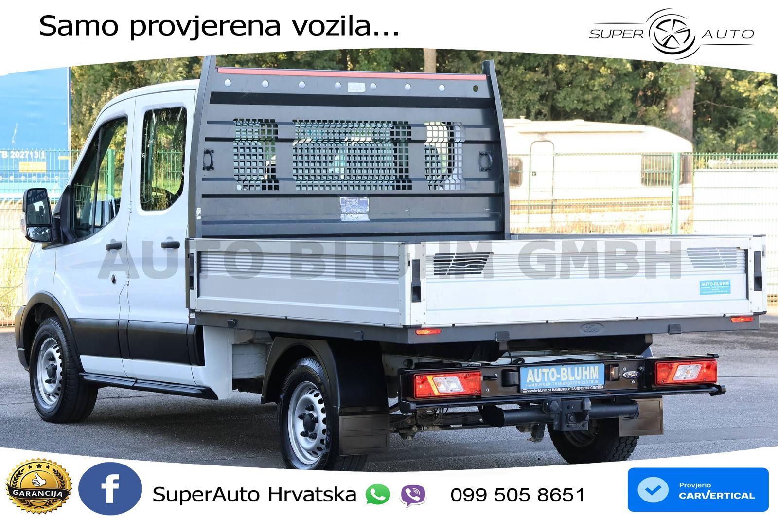 Ford Transit 350-EB Doka L2 + Klima AHK 2,24T 7-Sitze 131 KS