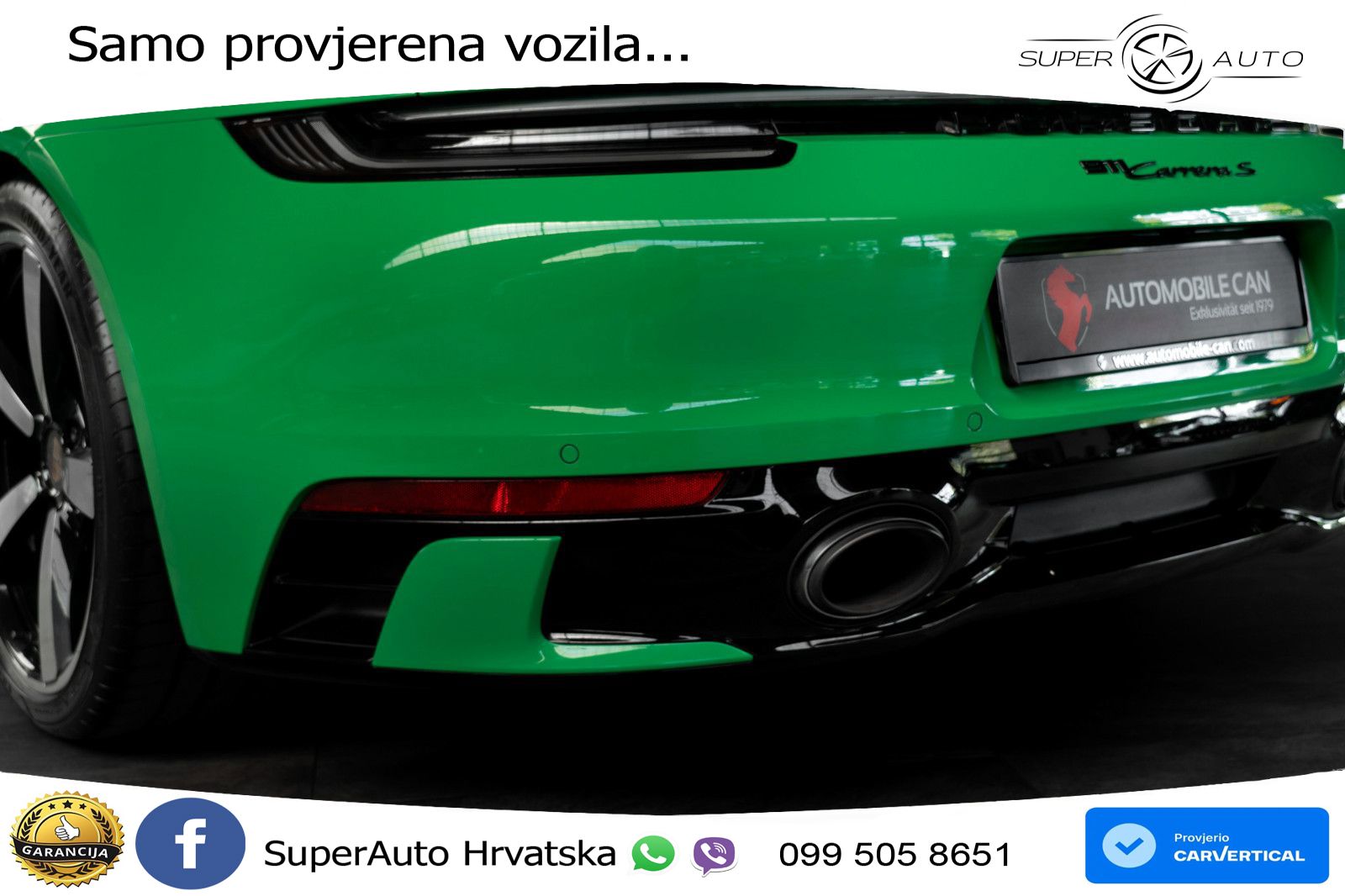 Porsche 911 Carrera S 3.0 (450 KS) PDK ZRAČNI+ACC+GR SJED+360