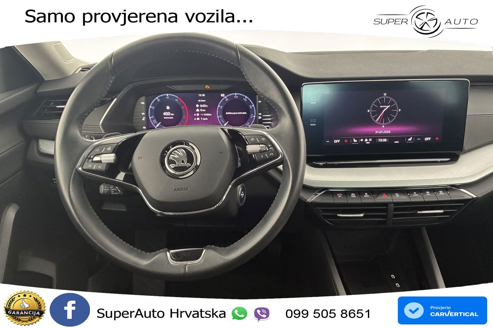 Škoda Octavia Combi 2.0 TDI (150 KS) DSG LED+GR SJED+ACC