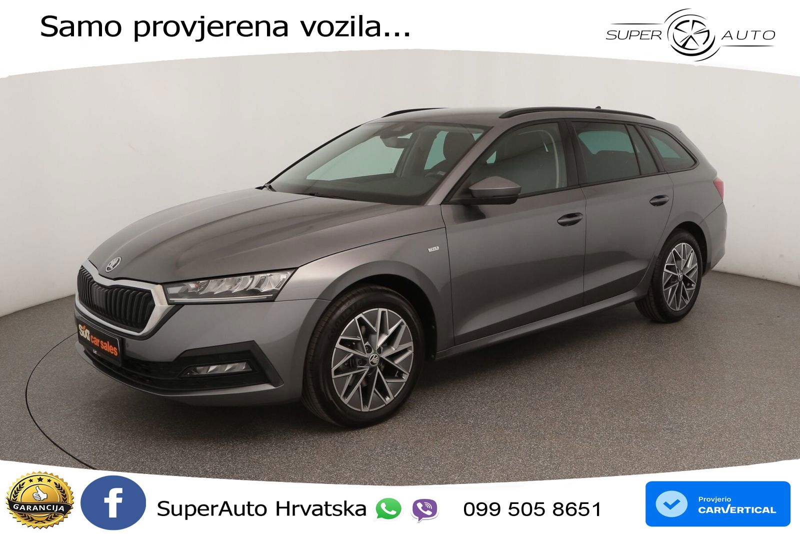 Škoda Octavia Combi 2.0 TDI (150 KS) DSG LED+GR SJED+ACC