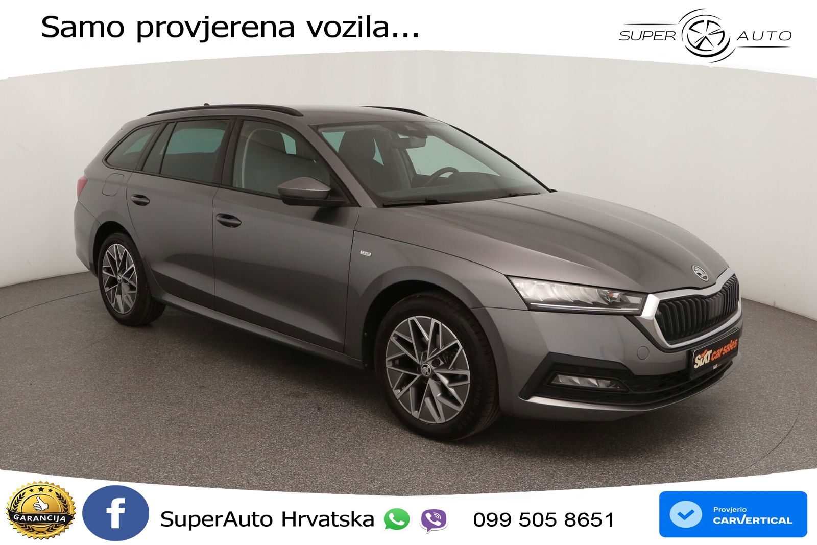 Škoda Octavia Combi 2.0 TDI (150 KS) DSG LED+GR SJED+ACC