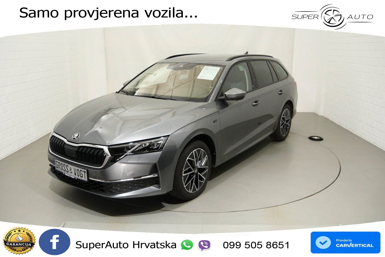 Škoda Octavia Combi 2.0 TDI (150 KS) DSG LED+GR SJED+ACC