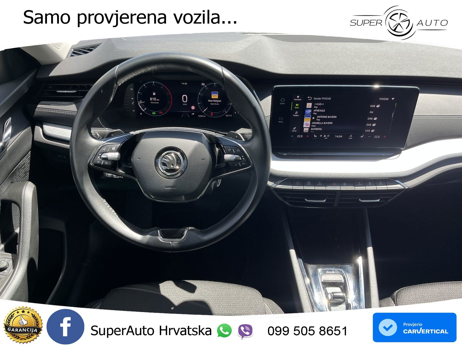 Škoda Octavia Combi 2.0 TDI (150 KS) 4x4 DSG LED+GR SJED+ACC