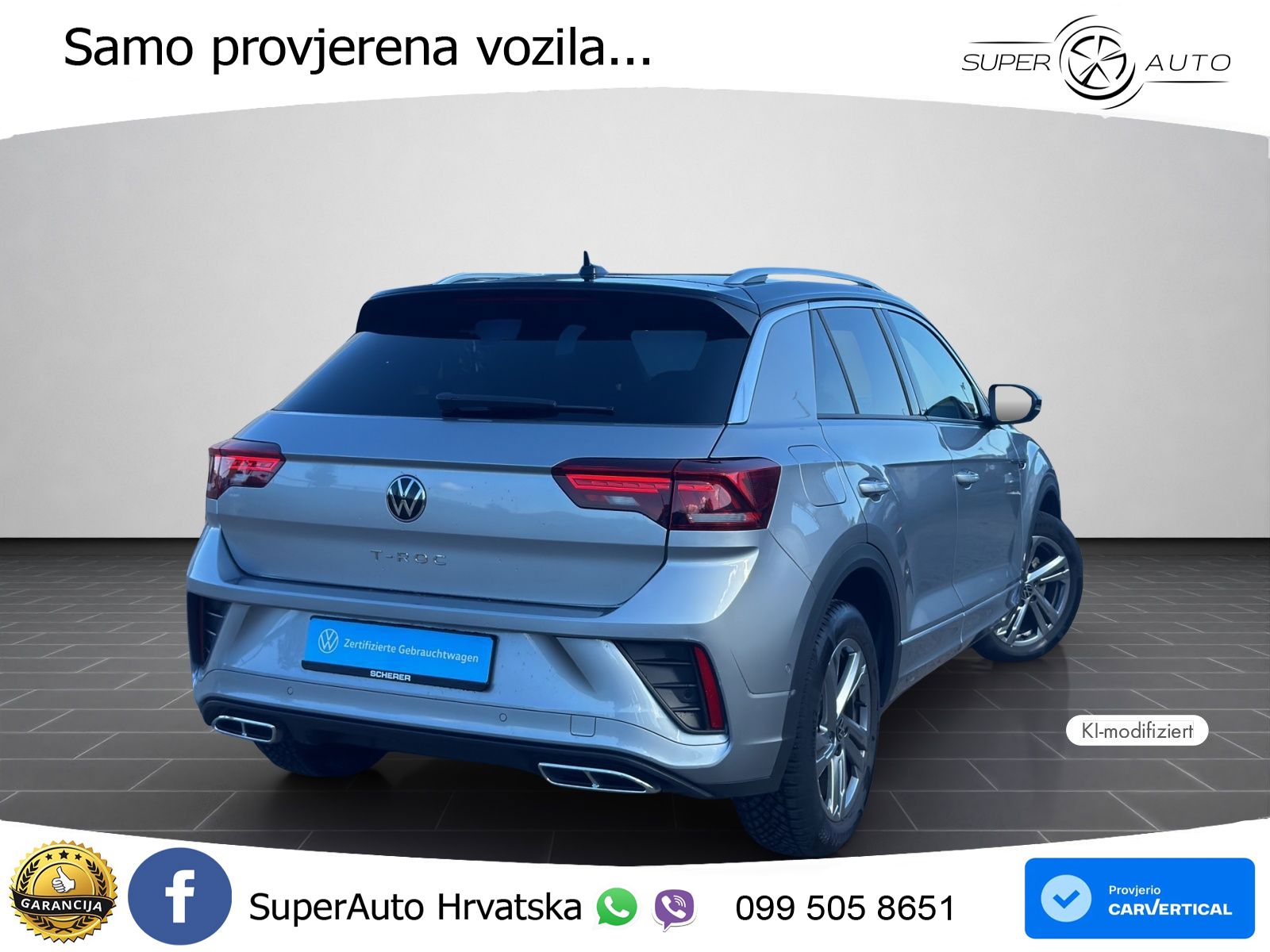 Volkswagen T-Roc 1.5 TSI (150 KS) DSG R-Line LED+GR SJED+ACC