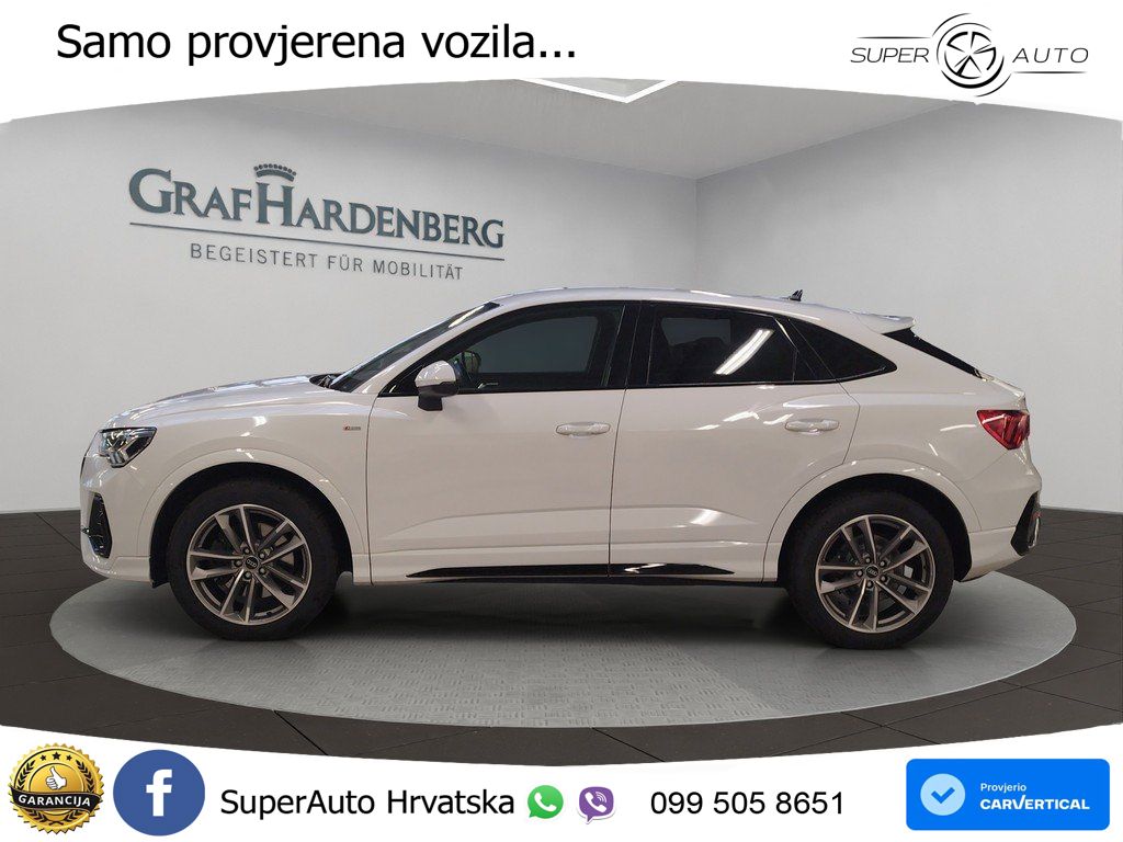 Audi Q3 II Sportback 40 TFSI (190 KS) quattro S tronic S line LED+GR SJED+ACC