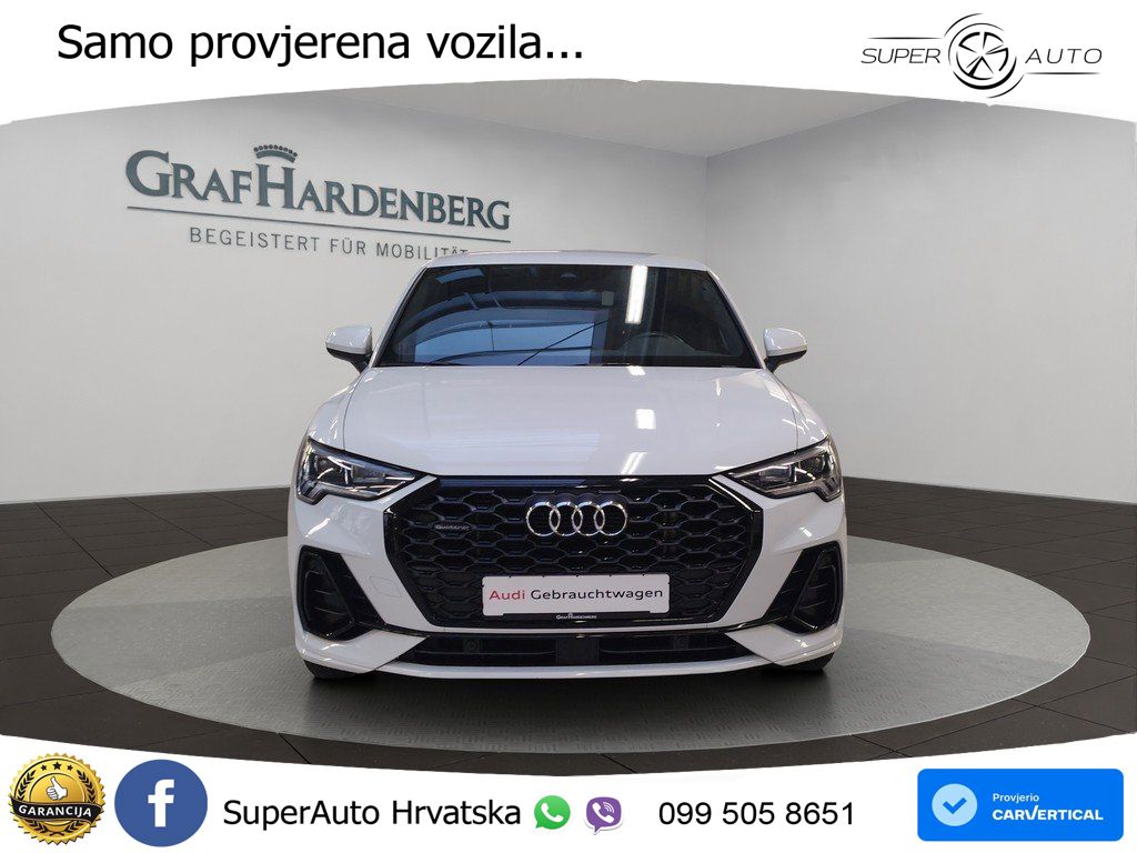 Audi Q3 II Sportback 40 TFSI (190 KS) quattro S tronic S line LED+GR SJED+ACC