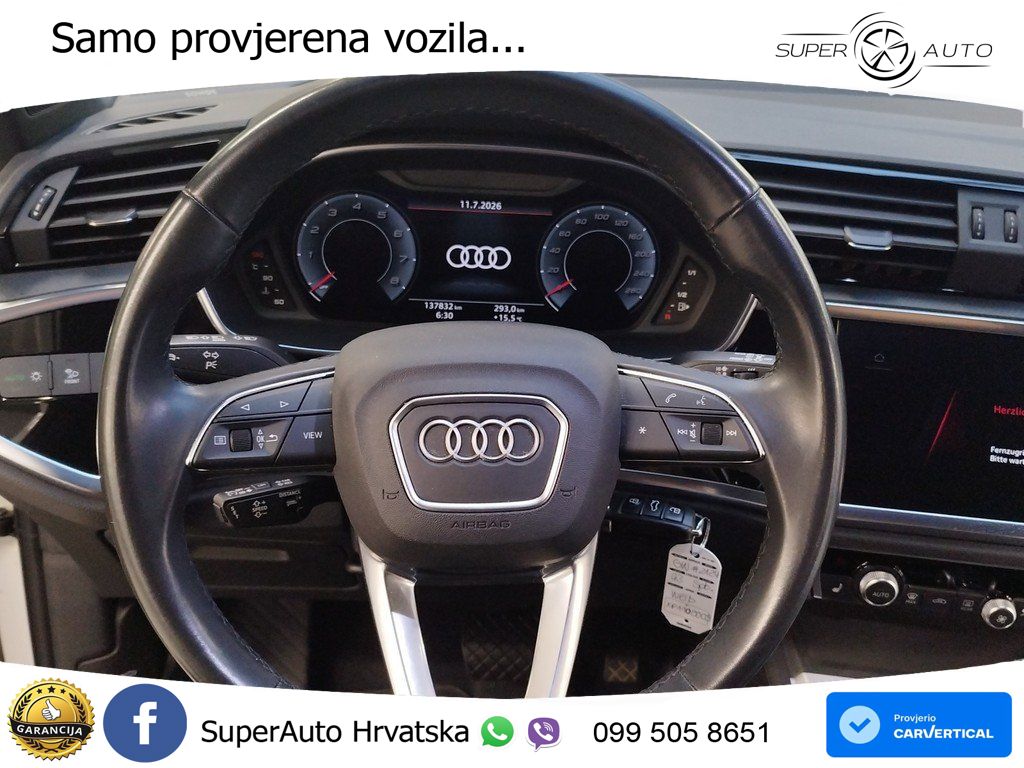 Audi Q3 II Sportback 40 TFSI (190 KS) quattro S tronic S line LED+GR SJED+ACC