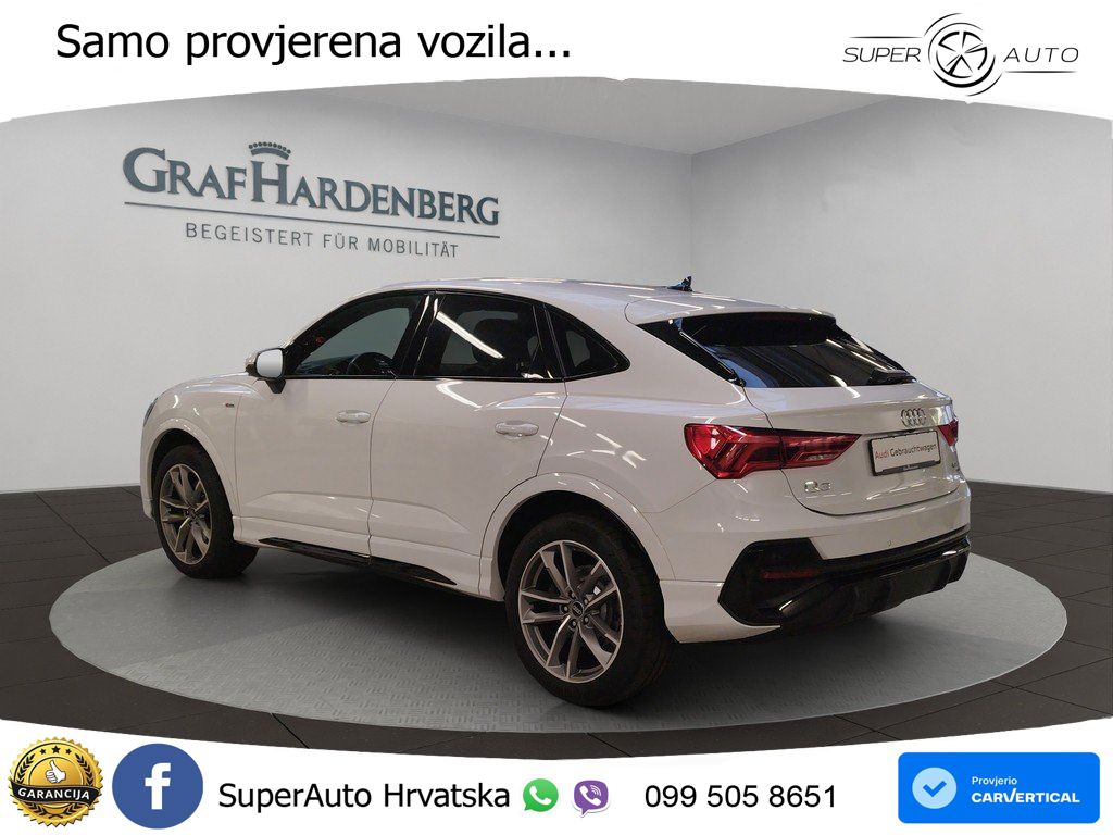 Audi Q3 II Sportback 40 TFSI (190 KS) quattro S tronic S line LED+GR SJED+ACC