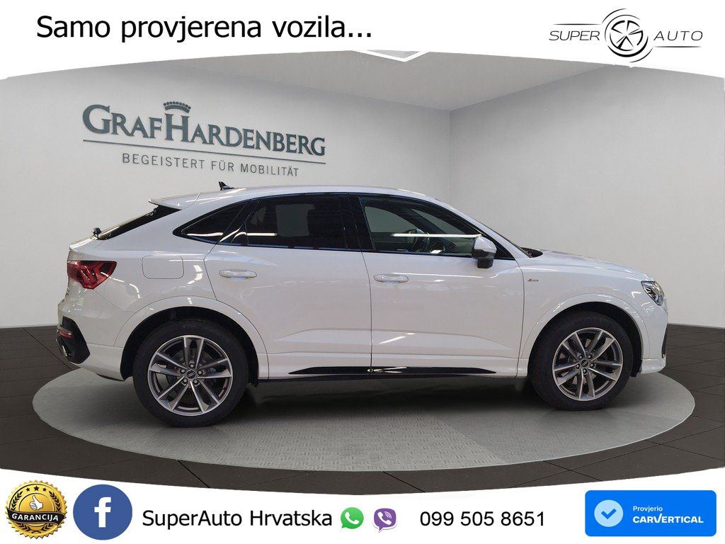 Audi Q3 II Sportback 40 TFSI (190 KS) quattro S tronic S line LED+GR SJED+ACC