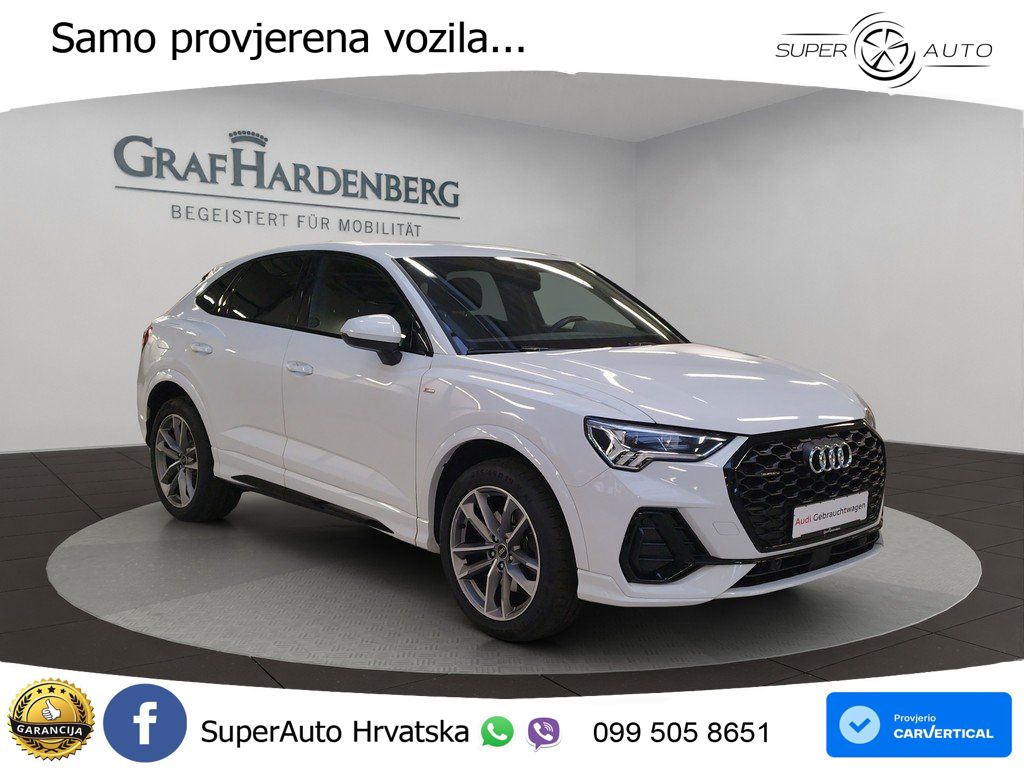 Audi Q3 II Sportback 40 TFSI (190 KS) quattro S tronic S line LED+GR SJED+ACC