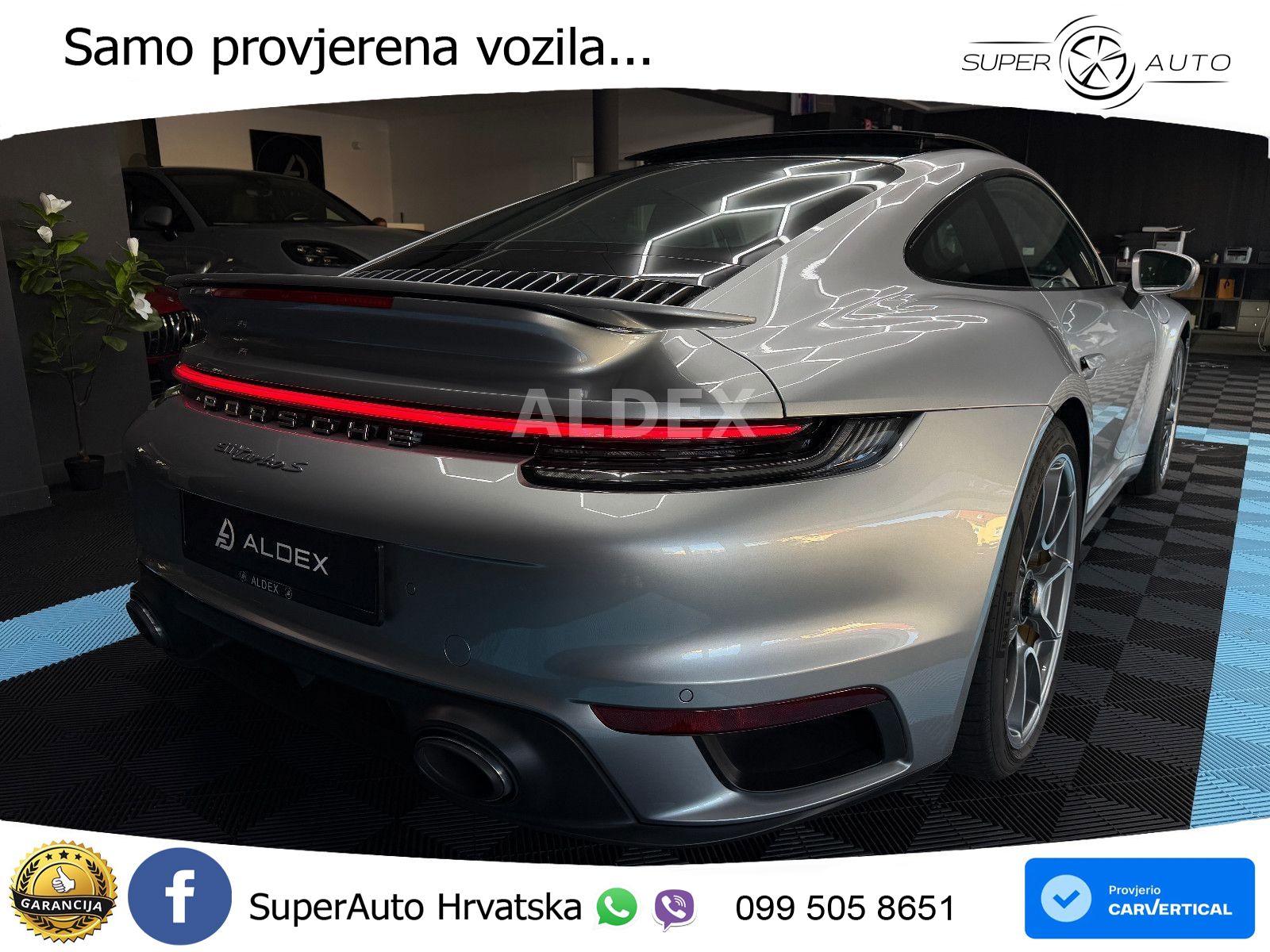 Porsche 911 Turbo S 3.8 (650 KS) PDK ZRAČNI+ACC+GR SJED+360+PANO
