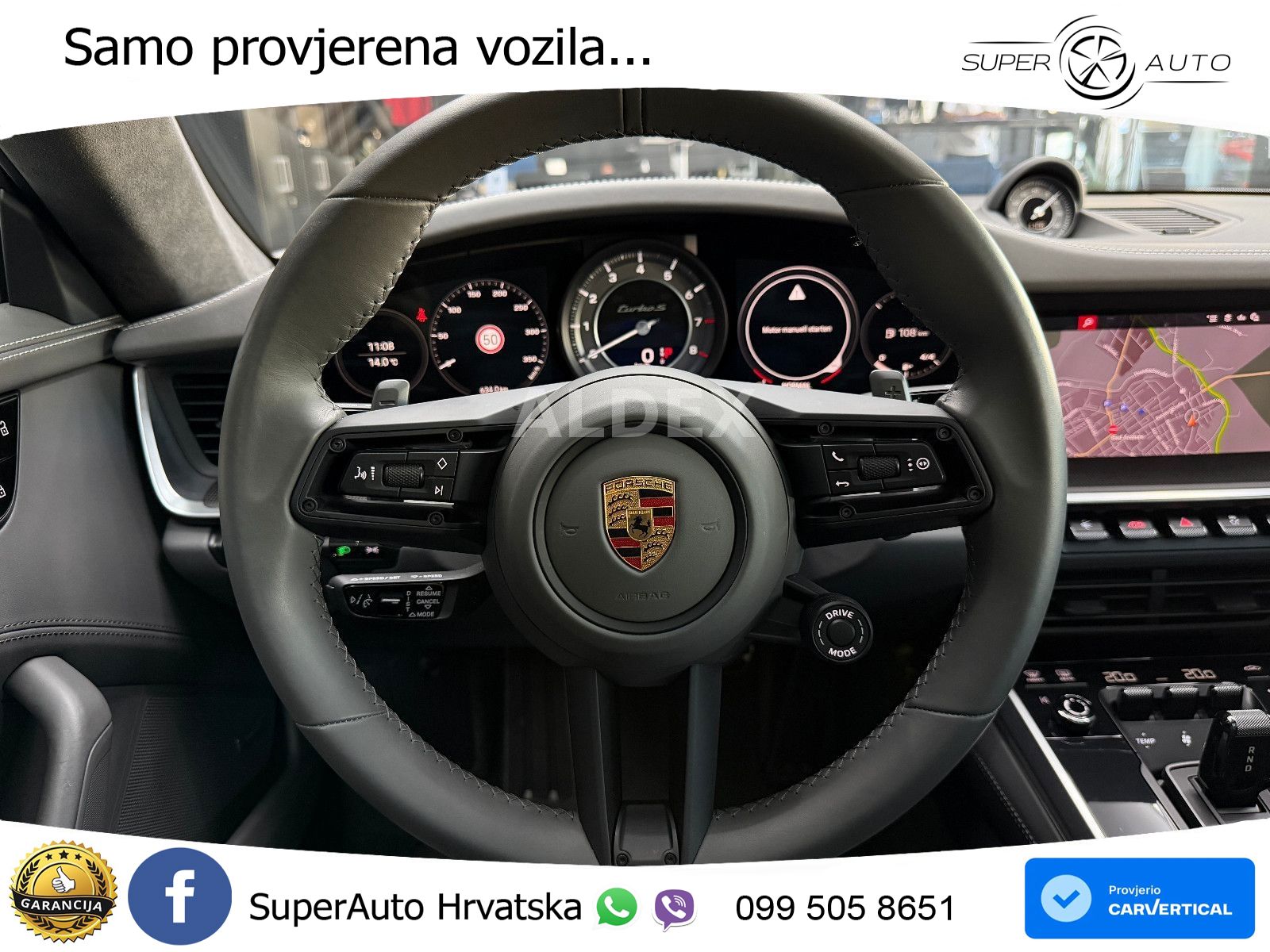 Porsche 911 Turbo S 3.8 (650 KS) PDK ZRAČNI+ACC+GR SJED+360+PANO