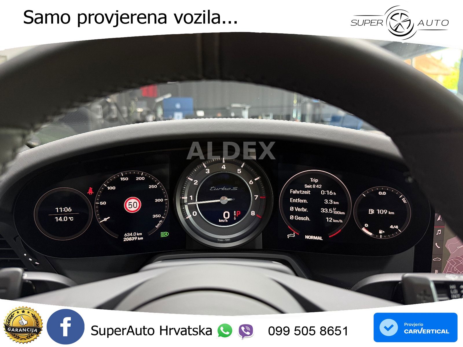 Porsche 911 Turbo S 3.8 (650 KS) PDK ZRAČNI+ACC+GR SJED+360+PANO