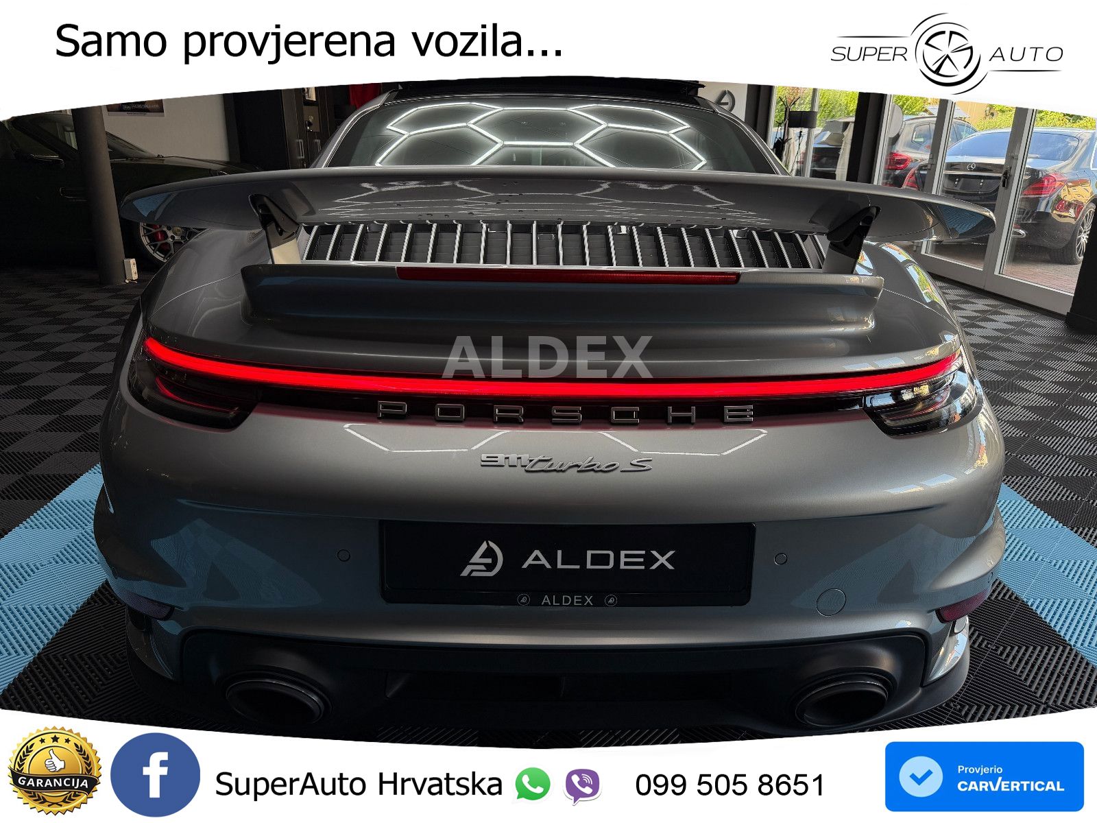 Porsche 911 Turbo S 3.8 (650 KS) PDK ZRAČNI+ACC+GR SJED+360+PANO