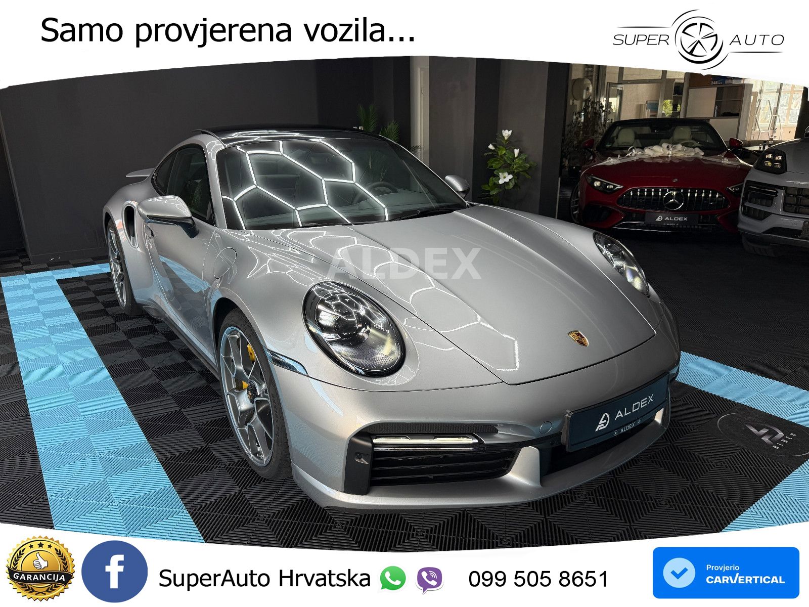 Porsche 911 Turbo S 3.8 (650 KS) PDK ZRAČNI+ACC+GR SJED+360+PANO