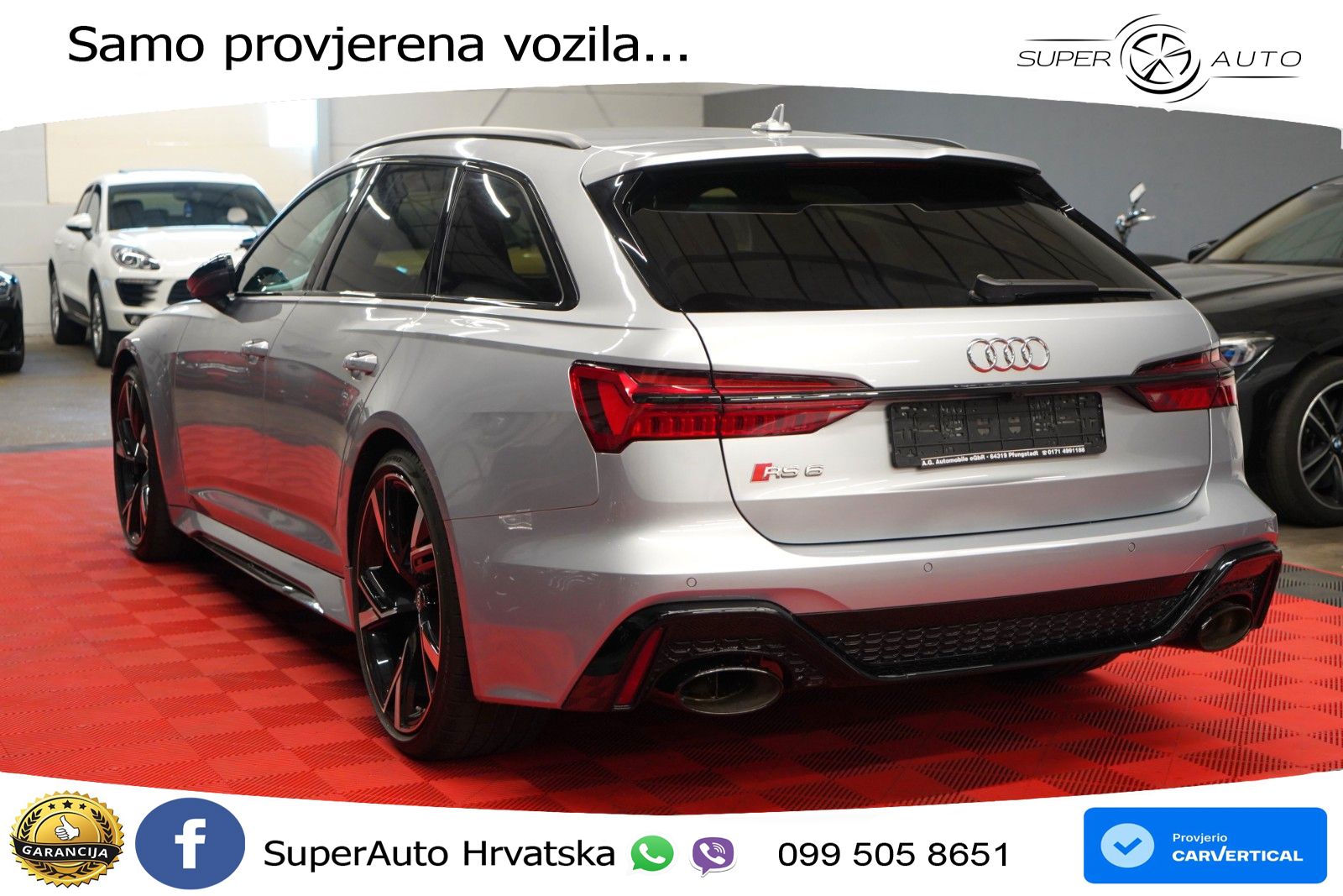 Audi RS6 Avant 4.0 TFSI V8 (600 KS) quattro Tiptronic ZRAČNI+ACC+GR SJED+KAM