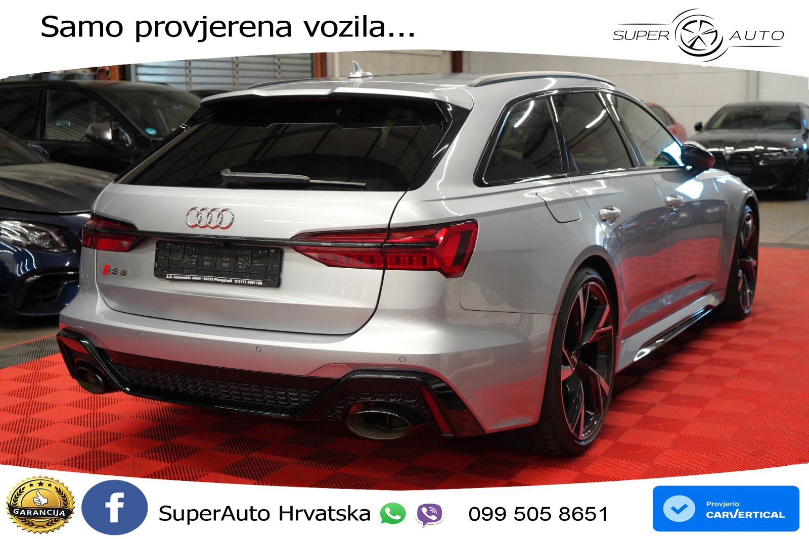 Audi RS6 Avant 4.0 TFSI V8 (600 KS) quattro Tiptronic ZRAČNI+ACC+GR SJED+KAM