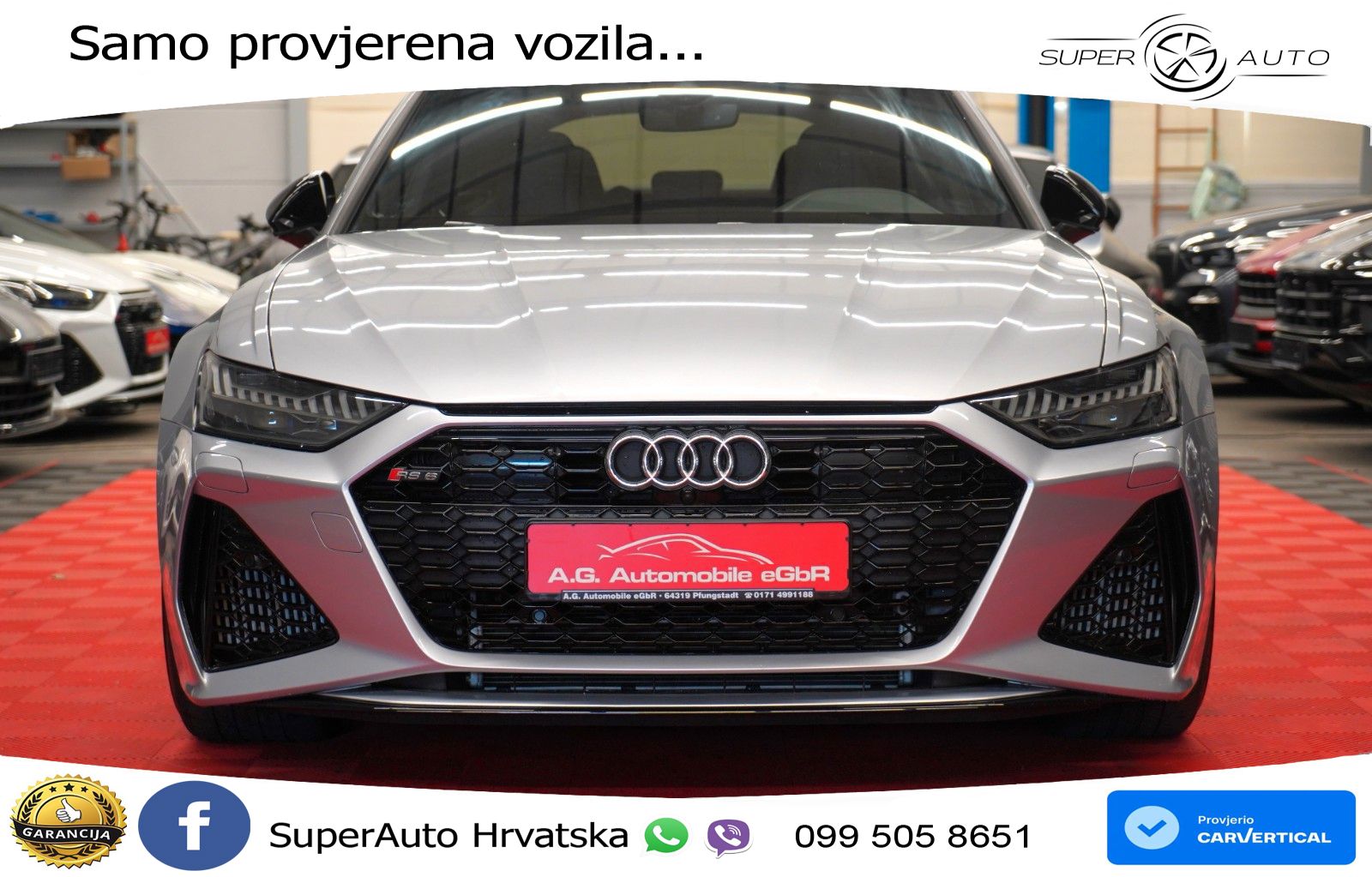 Audi RS6 Avant 4.0 TFSI V8 (600 KS) quattro Tiptronic ZRAČNI+ACC+GR SJED+KAM