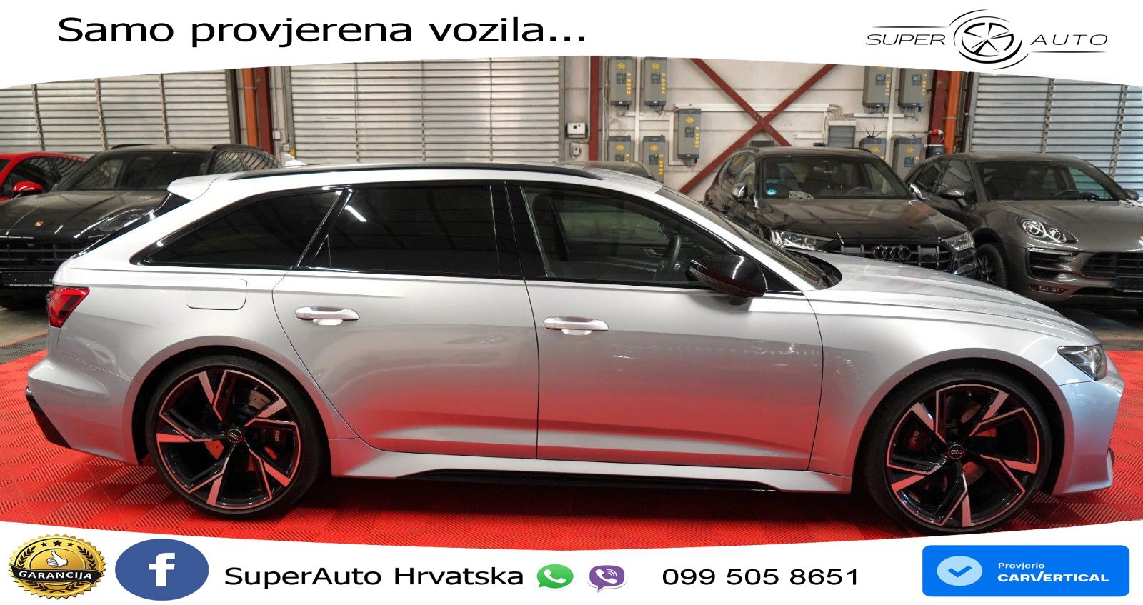 Audi RS6 Avant 4.0 TFSI V8 (600 KS) quattro Tiptronic ZRAČNI+ACC+GR SJED+KAM