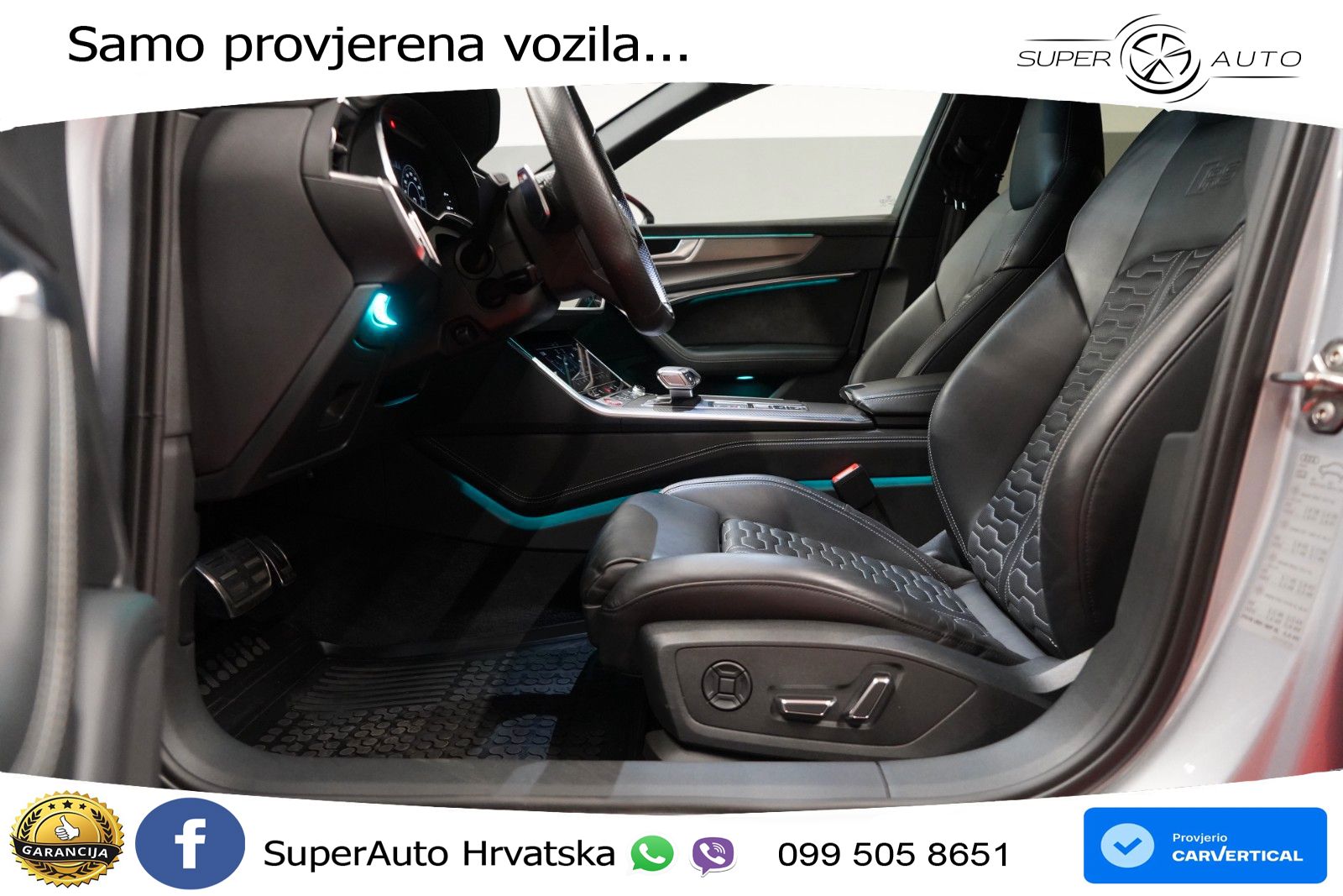 Audi RS6 Avant 4.0 TFSI V8 (600 KS) quattro Tiptronic ZRAČNI+ACC+GR SJED+KAM