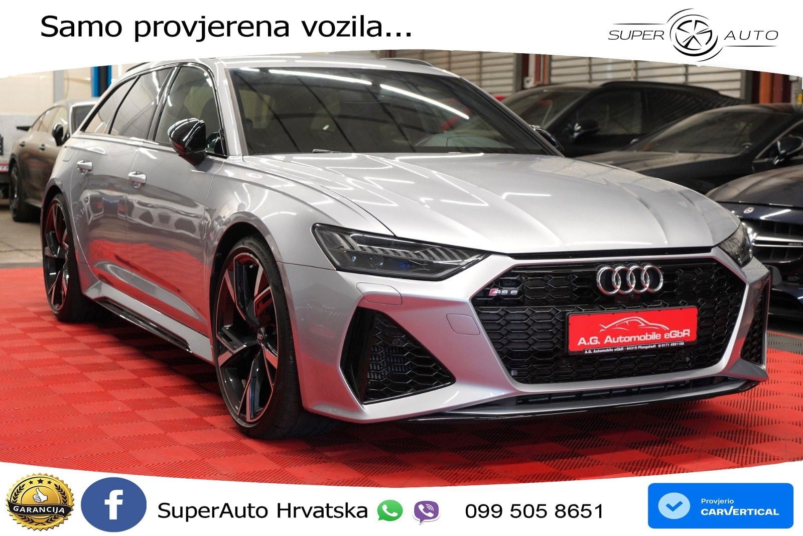 Audi RS6 Avant 4.0 TFSI V8 (600 KS) quattro Tiptronic ZRAČNI+ACC+GR SJED+KAM