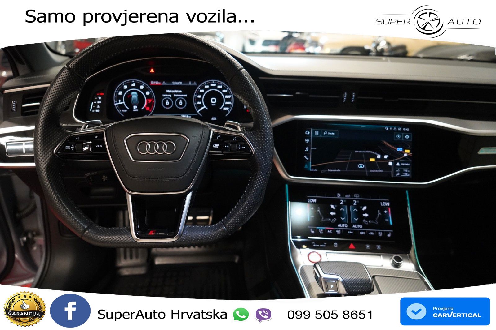 Audi RS6 Avant 4.0 TFSI V8 (600 KS) quattro Tiptronic ZRAČNI+ACC+GR SJED+KAM