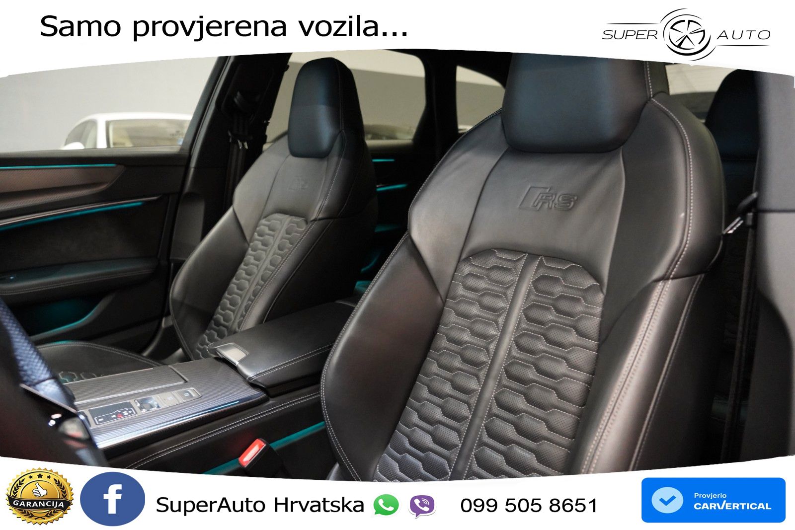 Audi RS6 Avant 4.0 TFSI V8 (600 KS) quattro Tiptronic ZRAČNI+ACC+GR SJED+KAM