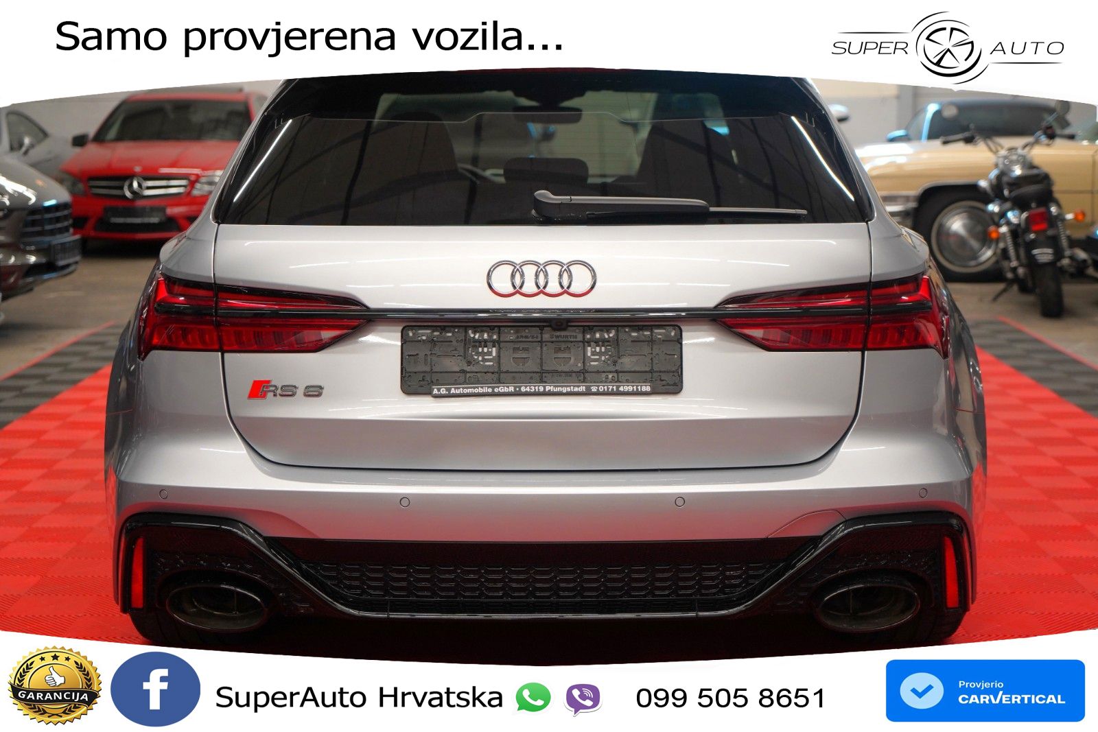Audi RS6 Avant 4.0 TFSI V8 (600 KS) quattro Tiptronic ZRAČNI+ACC+GR SJED+KAM