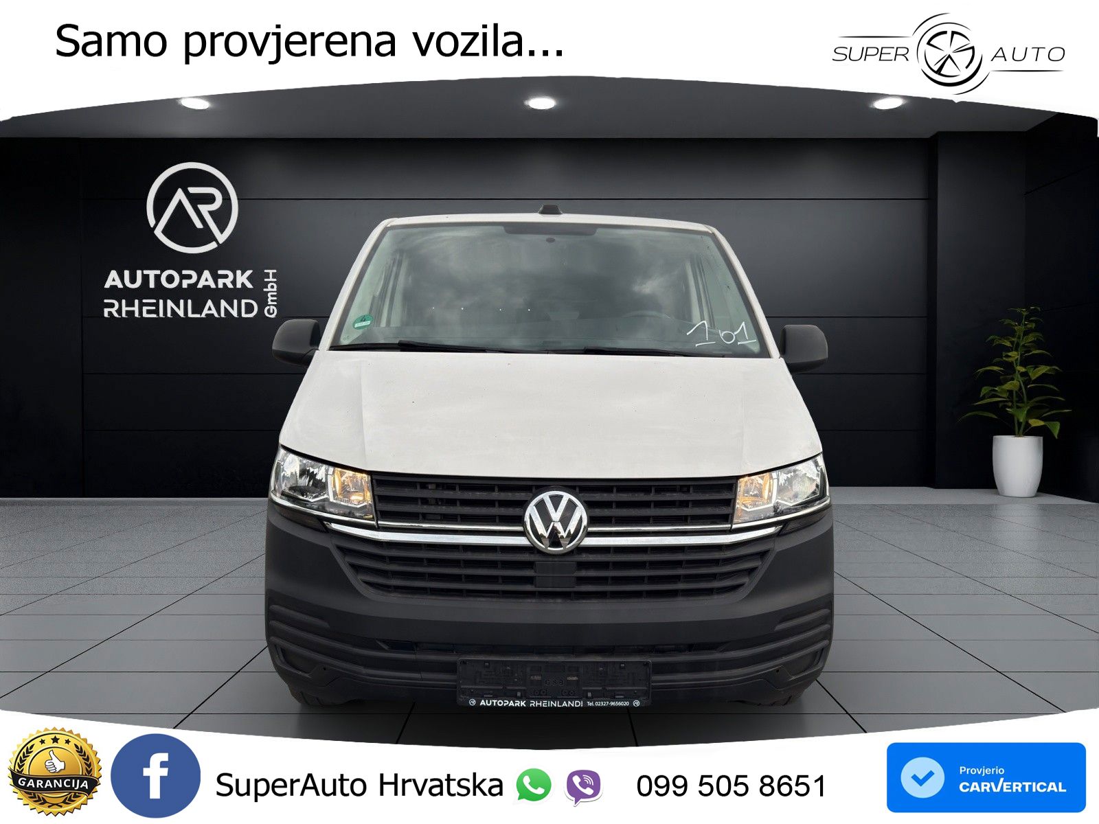 Volkswagen T6 Transporter*KLIMA*AHK*PDC*1-HAND*3-SITZER* 110 KS