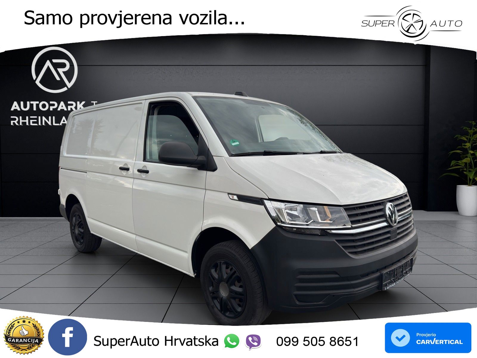Volkswagen T6 Transporter*KLIMA*AHK*PDC*1-HAND*3-SITZER* 110 KS