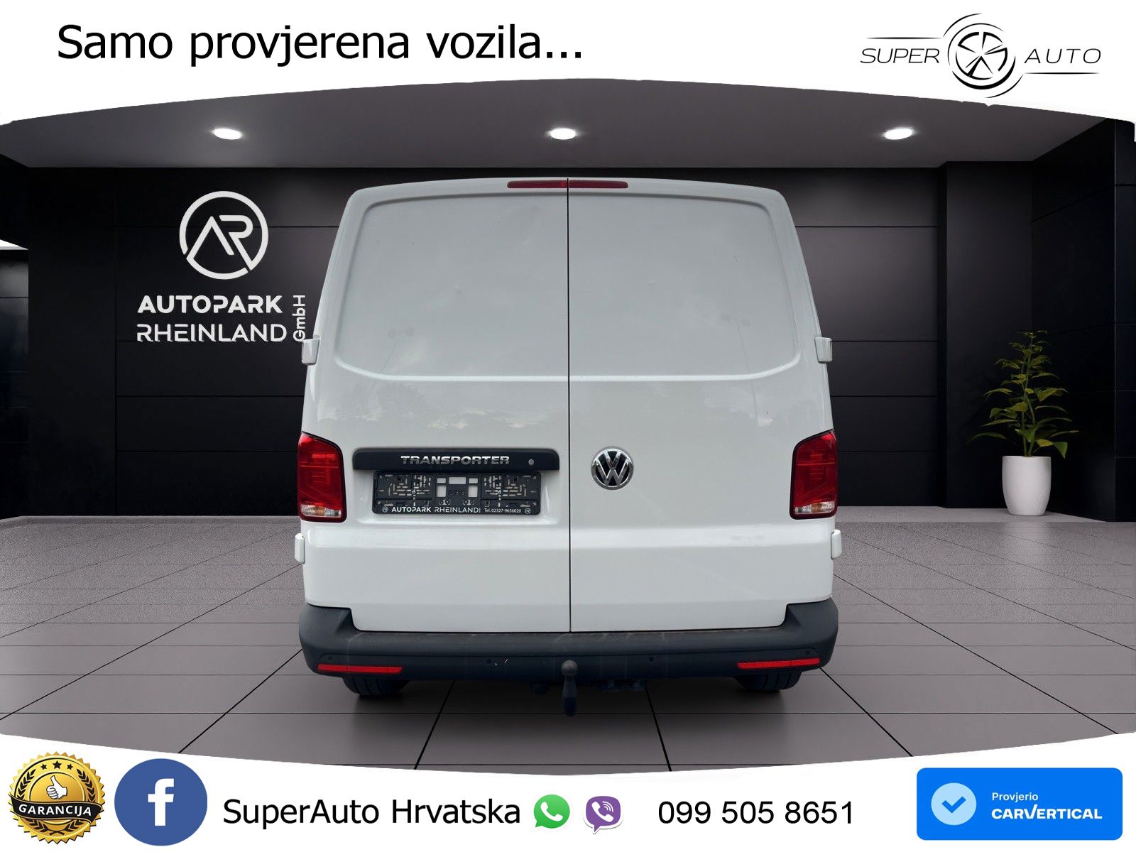 Volkswagen T6 Transporter*KLIMA*AHK*PDC*1-HAND*3-SITZER* 110 KS
