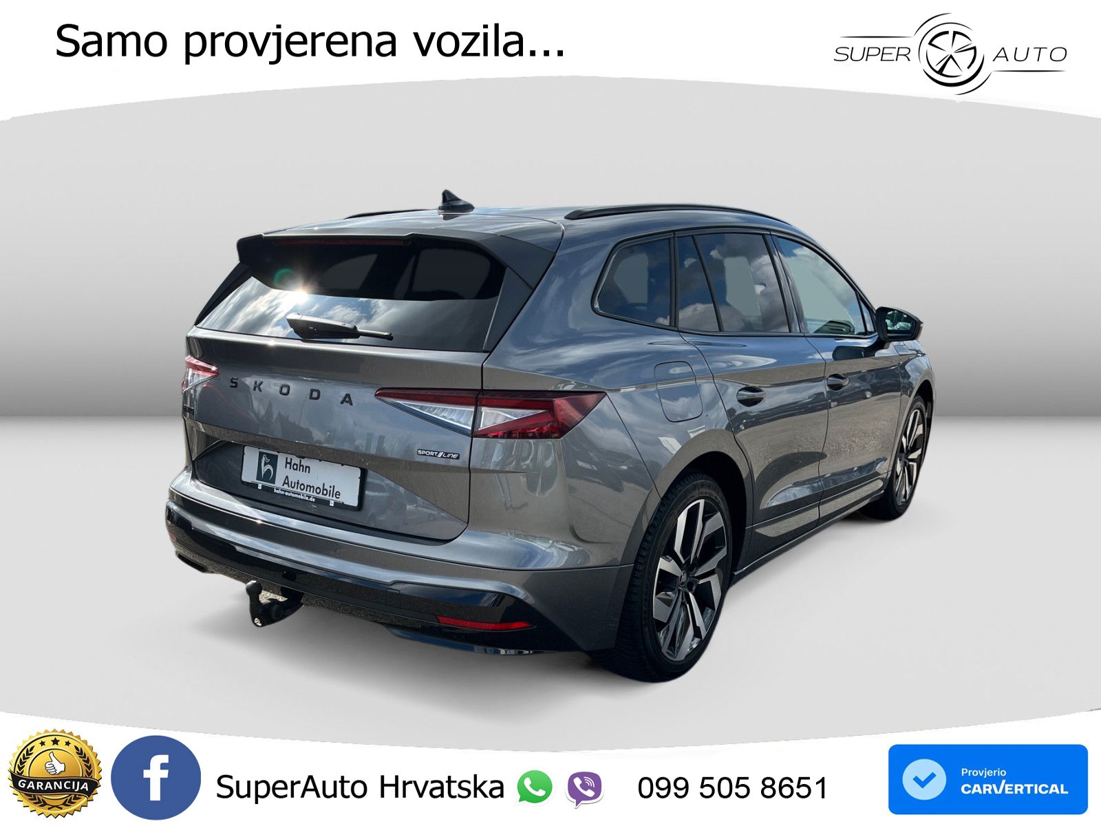 Škoda Enyaq 85 82 kWh (286 KS) SportLine LED+GR SJED+ACC