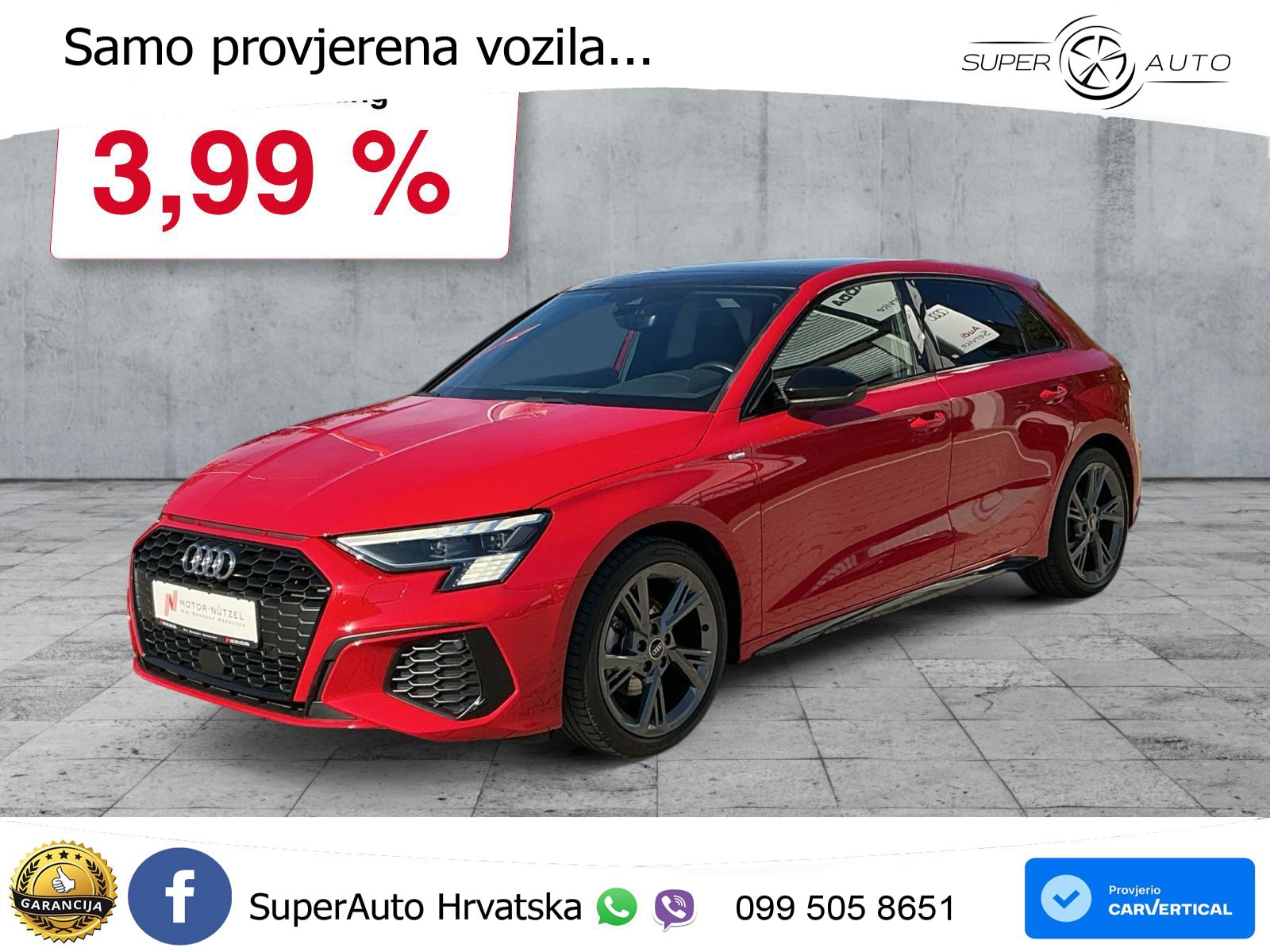 Audi A3 35 TFSI (150 KS) S line MATRIX+GR SJED+KAM