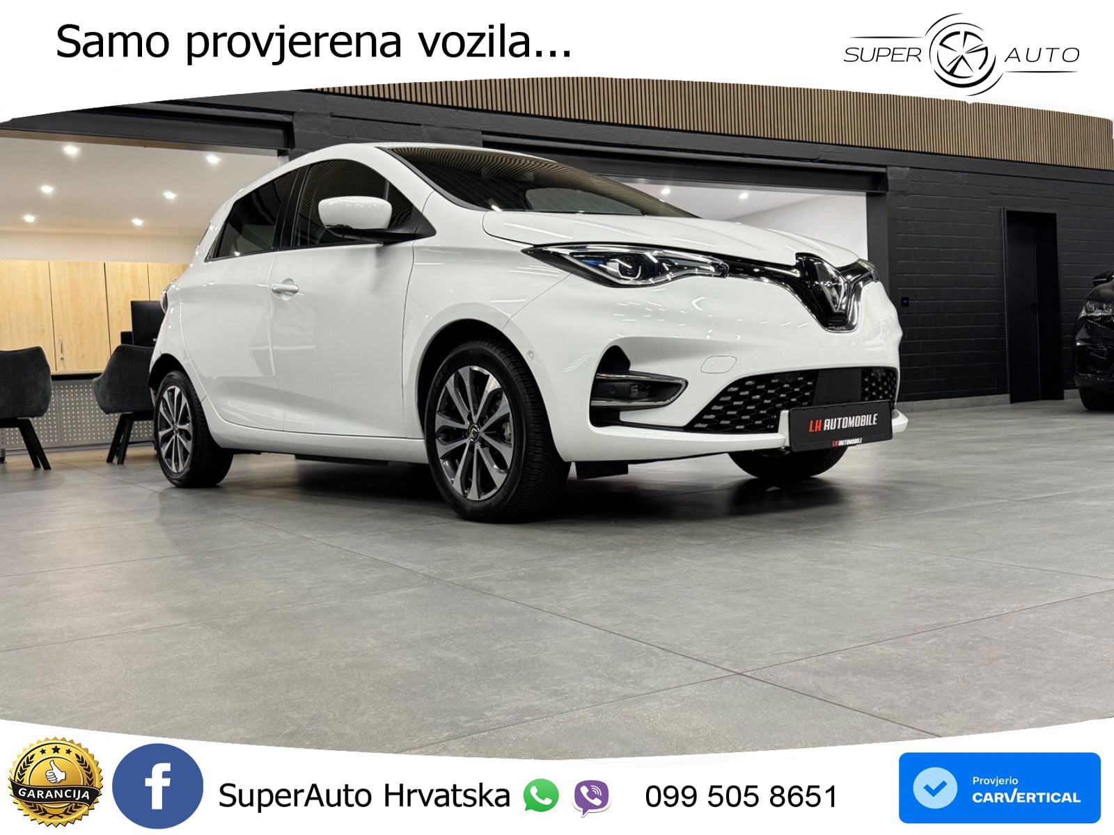 Renault Zoe 52 kWh (135 KS) Electric Techno