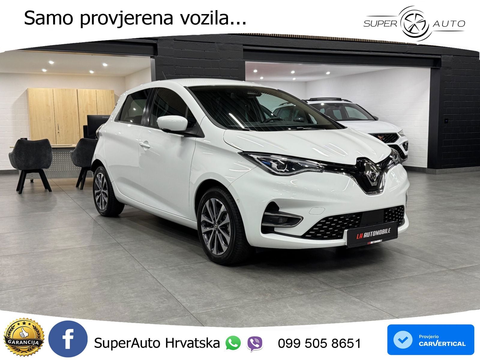 Renault Zoe 52 kWh (135 KS) Electric Techno