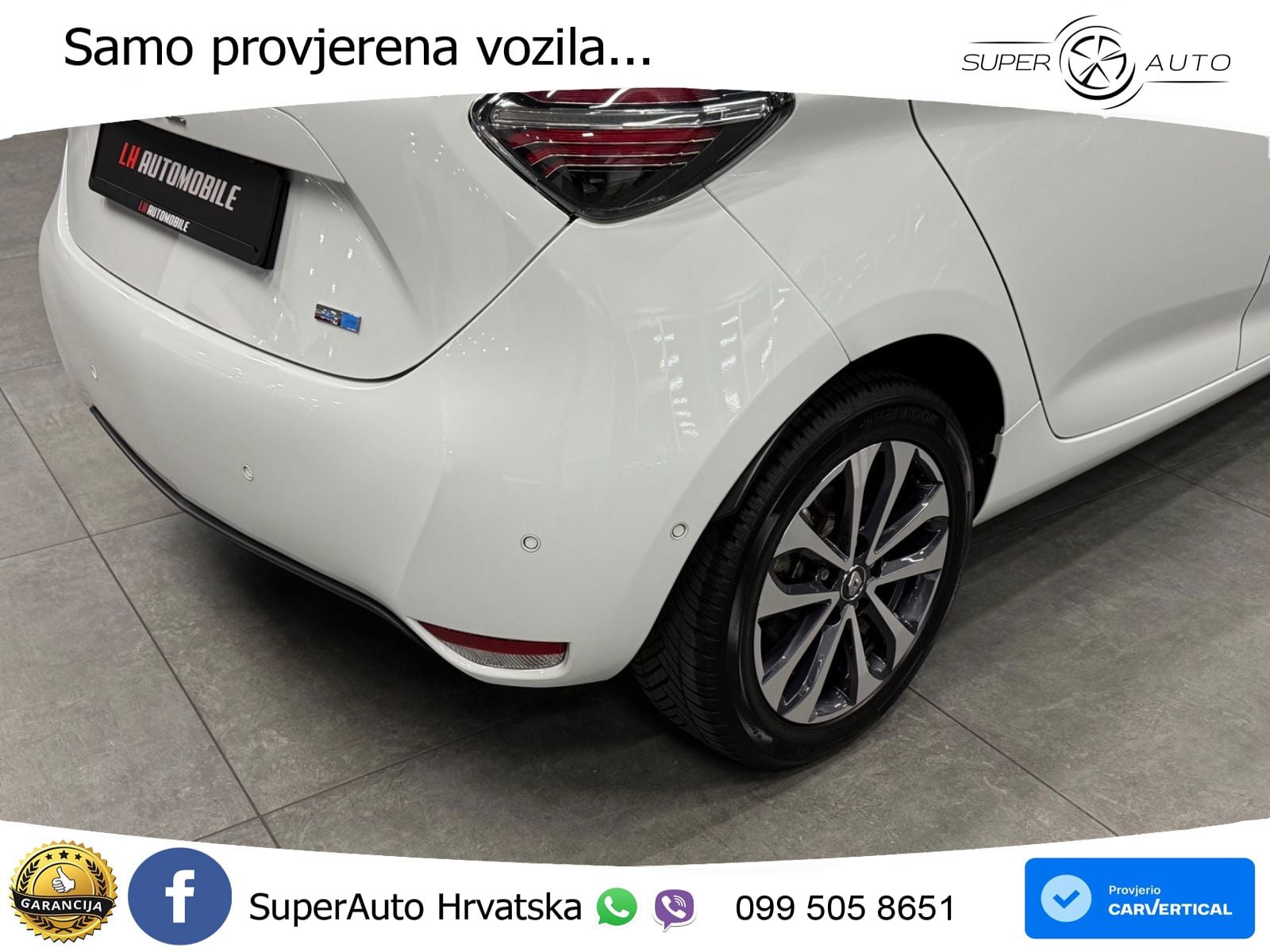 Renault Zoe 52 kWh (135 KS) Electric Techno