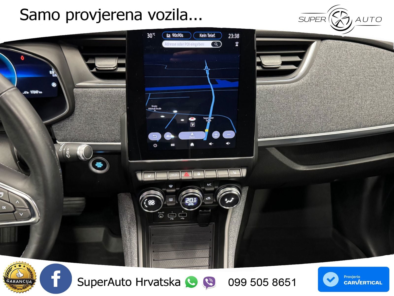 Renault Zoe 52 kWh (135 KS) Electric Techno