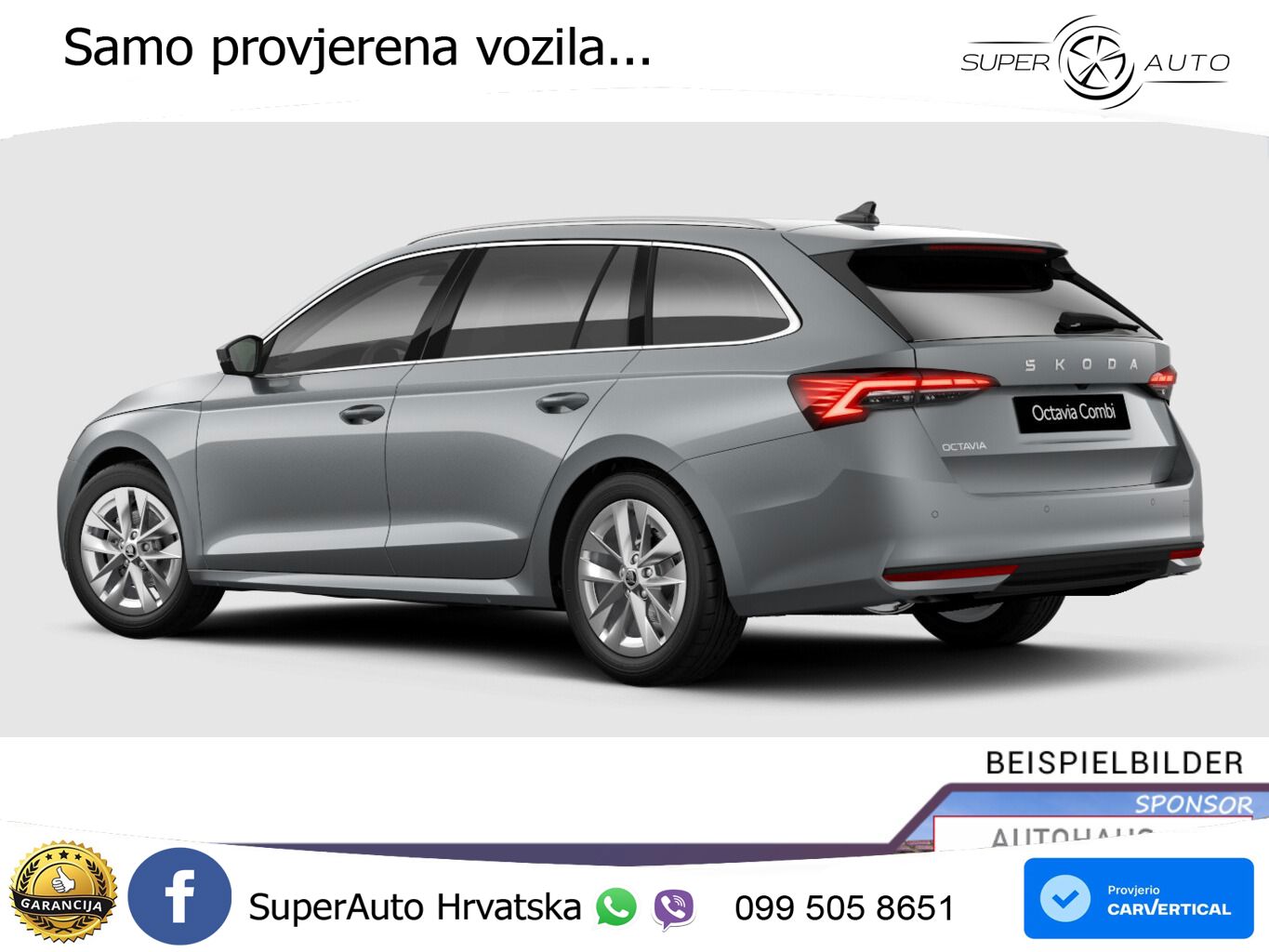 Škoda Octavia Combi 1.5 TSI (150 KS) DSG LED+GR SJED+ACC